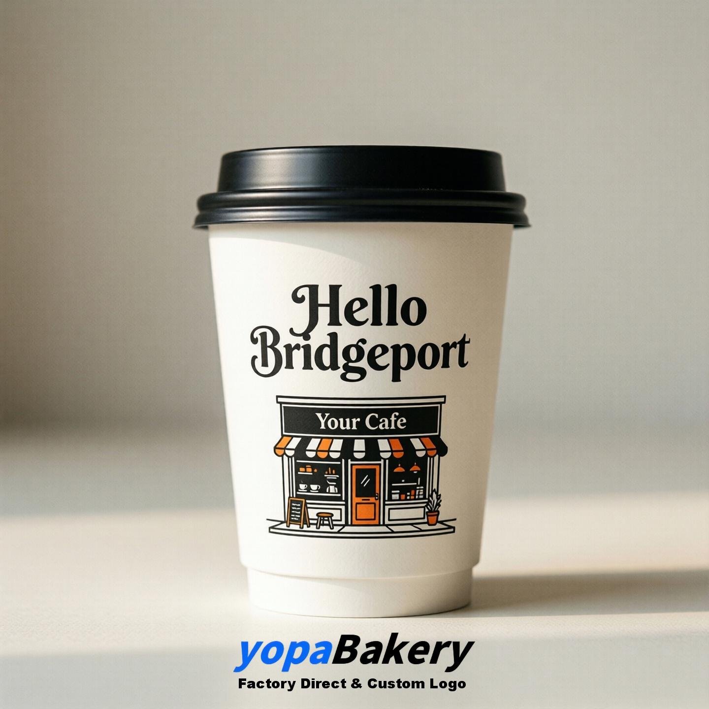 Welcome to Bridgeport Printed Paper Coffee Cups | Bridgeport Cafe Packaging Designer