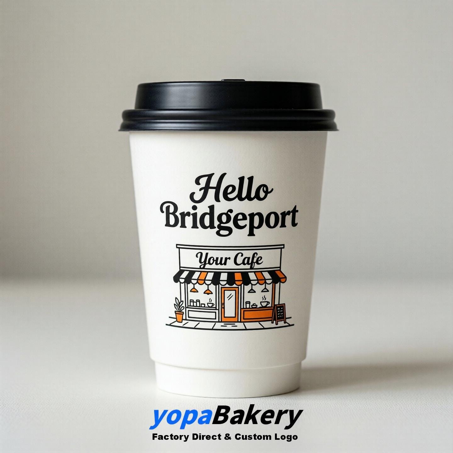 Welcome to Bridgeport Printed Paper Coffee Cups | Bridgeport Cafe Packaging Designer