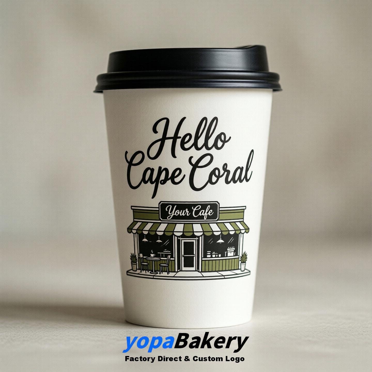 Welcome to Cape Coral Printed Paper Coffee Cups | Cape Coral Cafe Packaging Designer