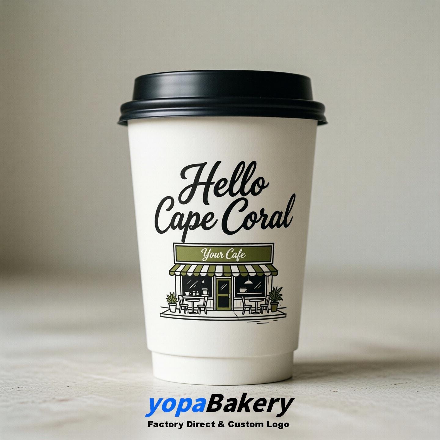 Welcome to Cape Coral Printed Paper Coffee Cups | Cape Coral Cafe Packaging Designer