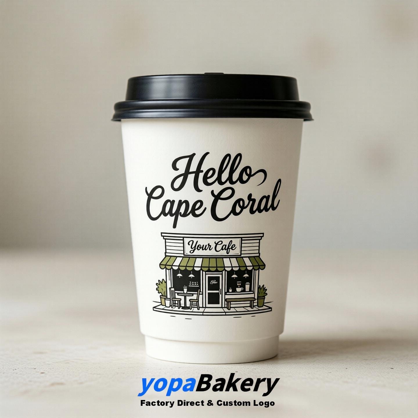 Welcome to Cape Coral Printed Paper Coffee Cups | Cape Coral Cafe Packaging Designer