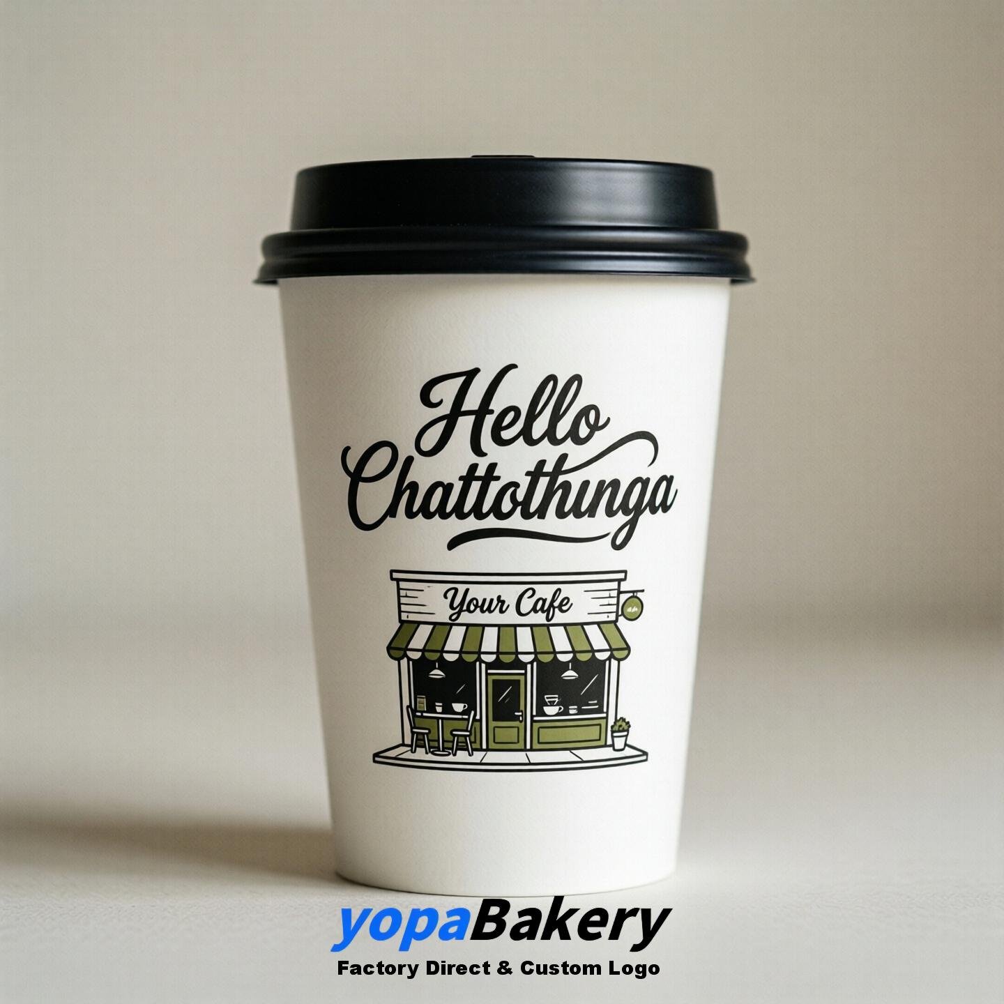 Welcome to Chattanooga Printed Paper Coffee Cups | Chattanooga Cafe Packaging Designer