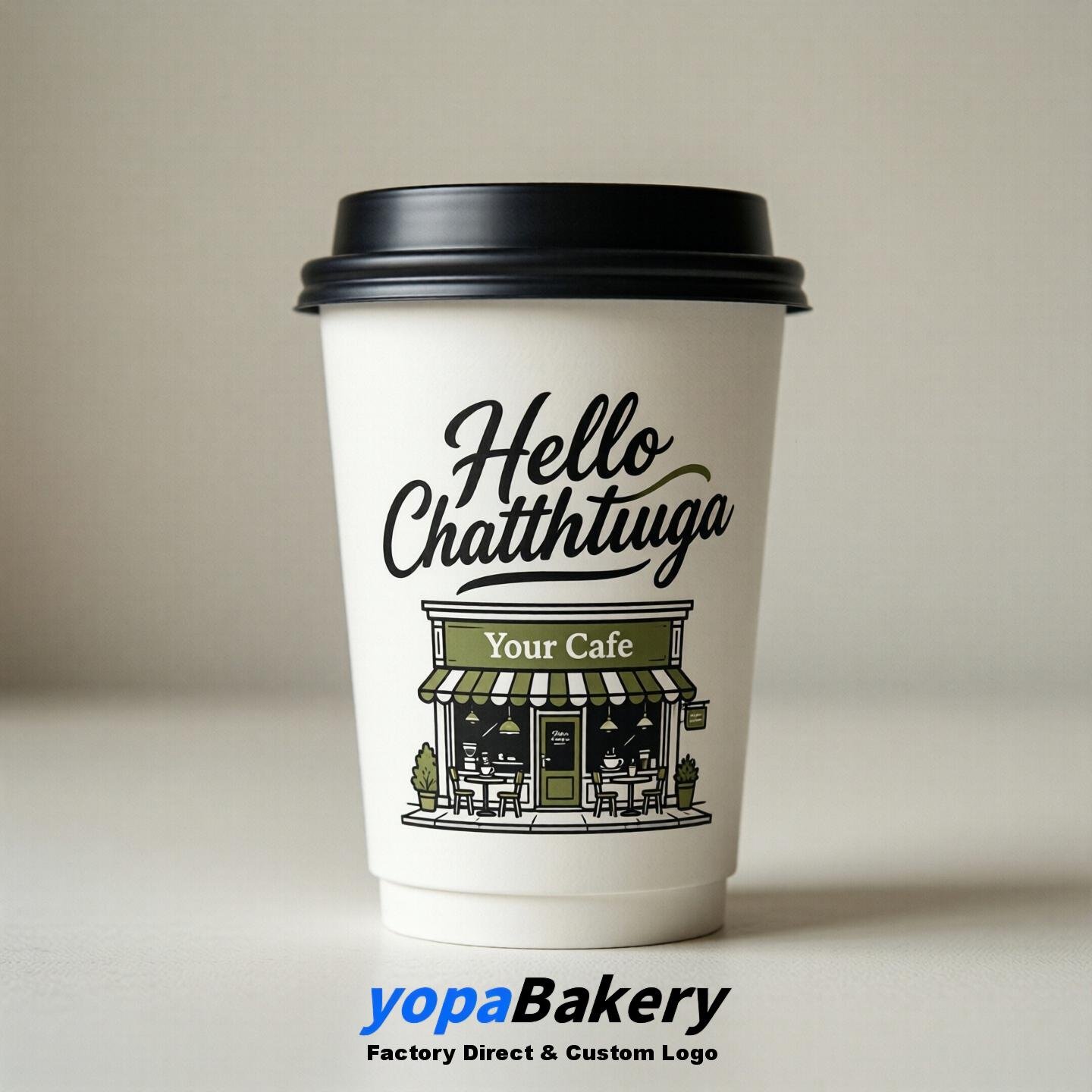 Welcome to Chattanooga Printed Paper Coffee Cups | Chattanooga Cafe Packaging Designer