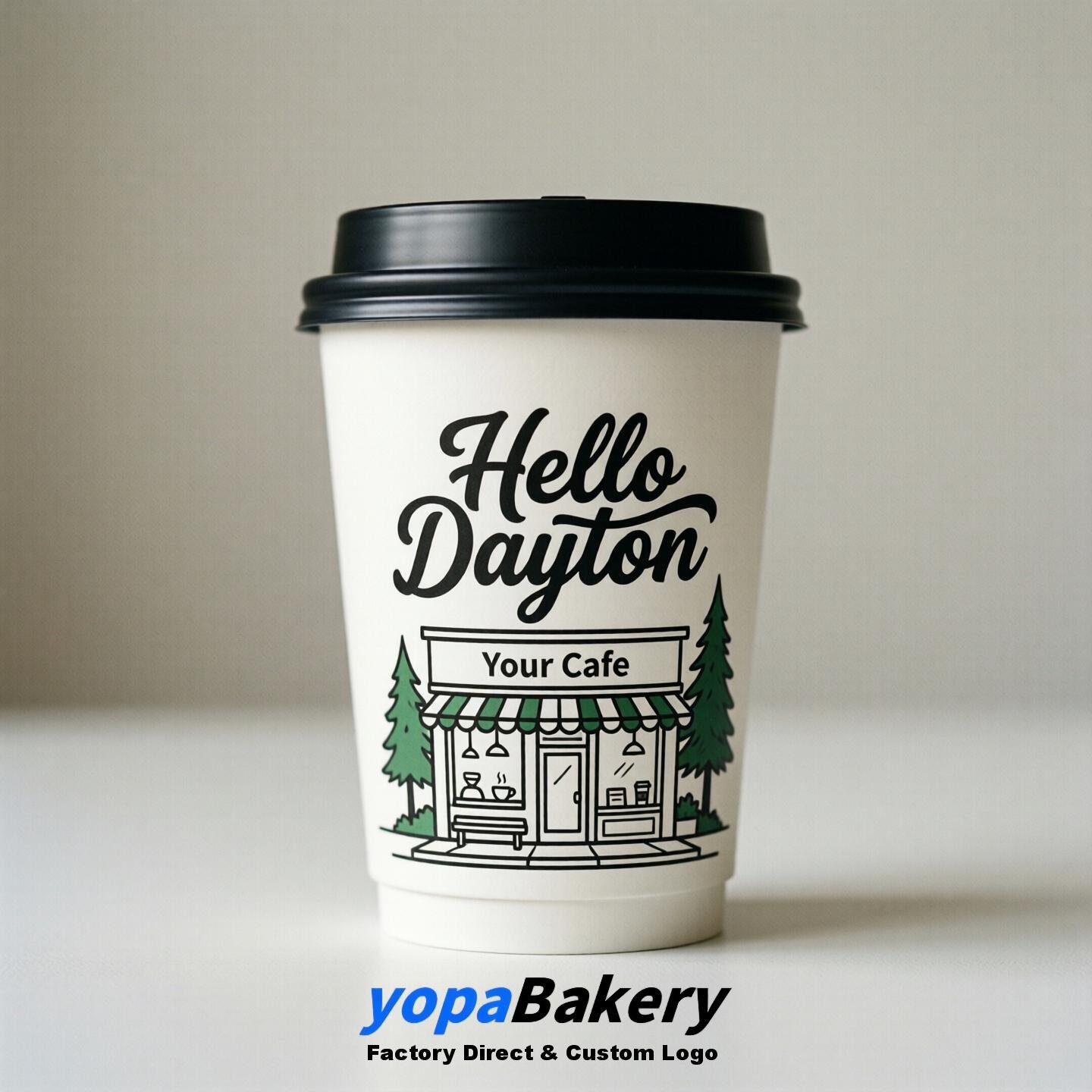 Welcome to Dayton Printed Paper Coffee Cups | Dayton Cafe Packaging Designer