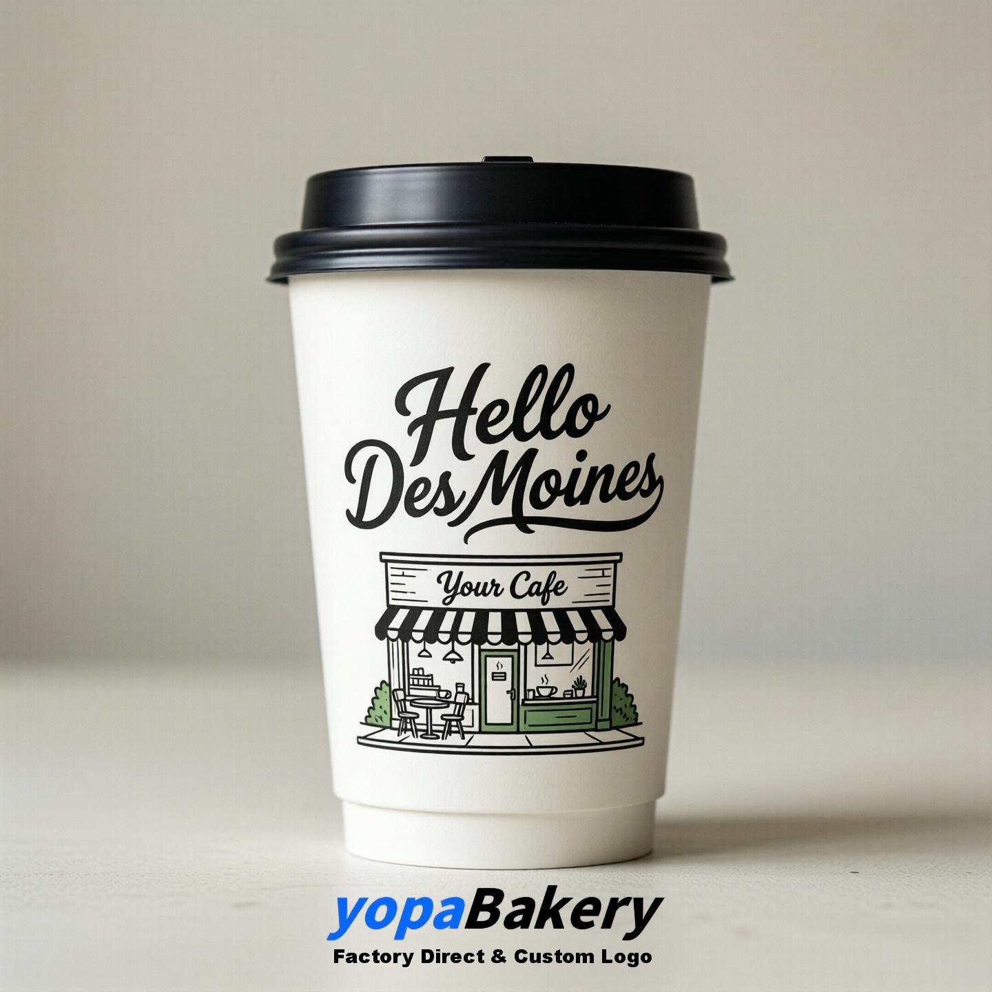 Welcome to Des Moines Printed Paper Coffee Cups | Des Moines Cafe Packaging Designer