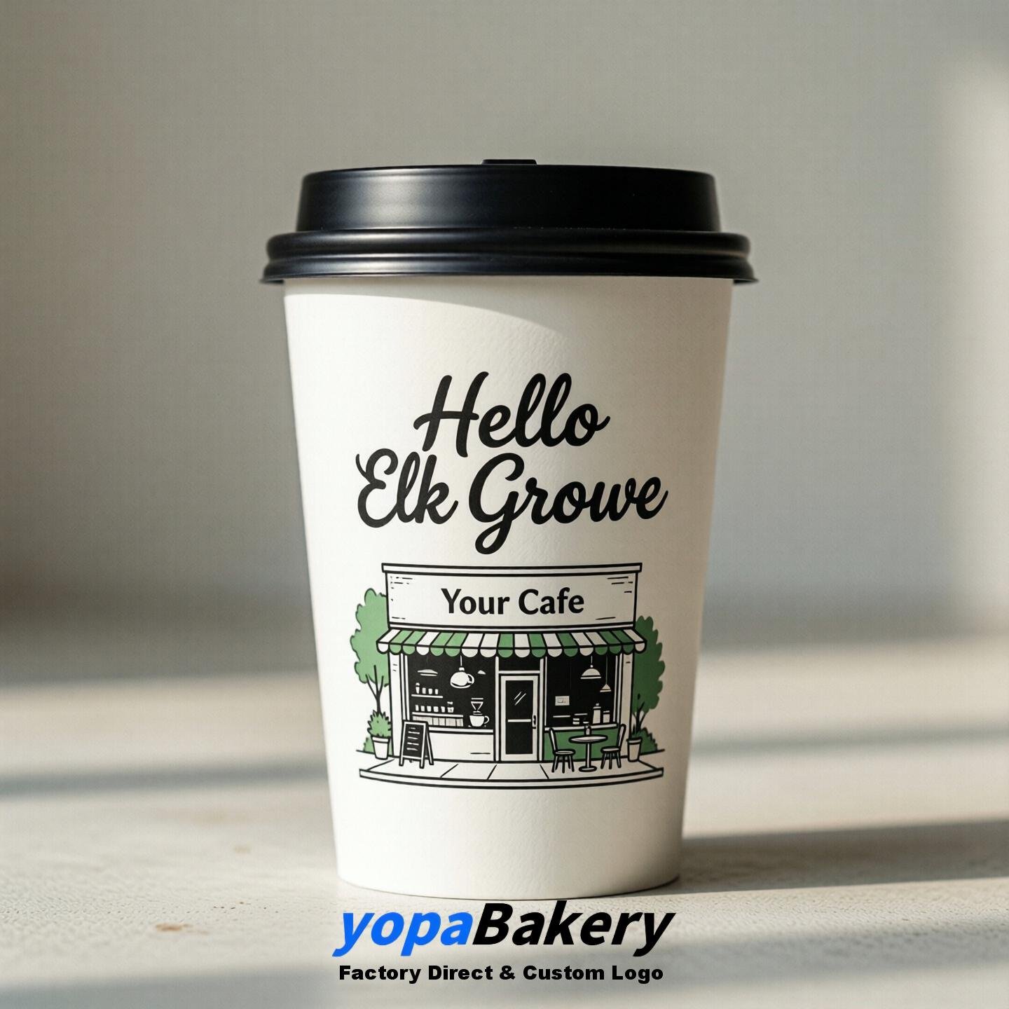 Welcome to Elk Grove Printed Paper Coffee Cups | Elk Grove Cafe Packaging Designer