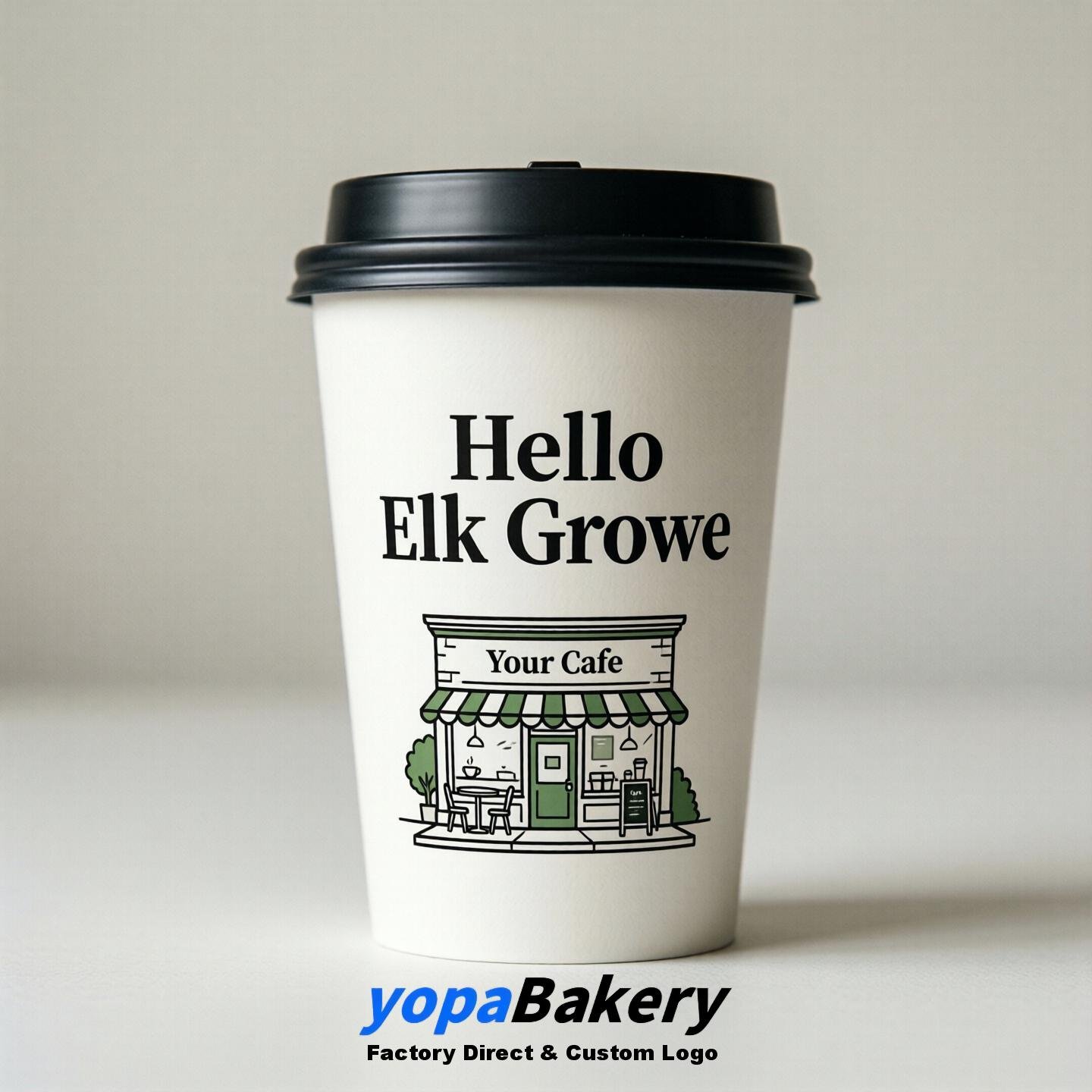 Welcome to Elk Grove Printed Paper Coffee Cups | Elk Grove Cafe Packaging Designer