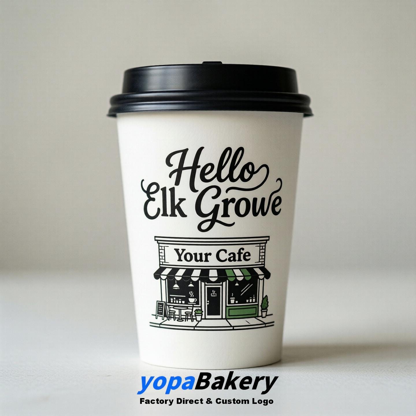 Welcome to Elk Grove Printed Paper Coffee Cups | Elk Grove Cafe Packaging Designer