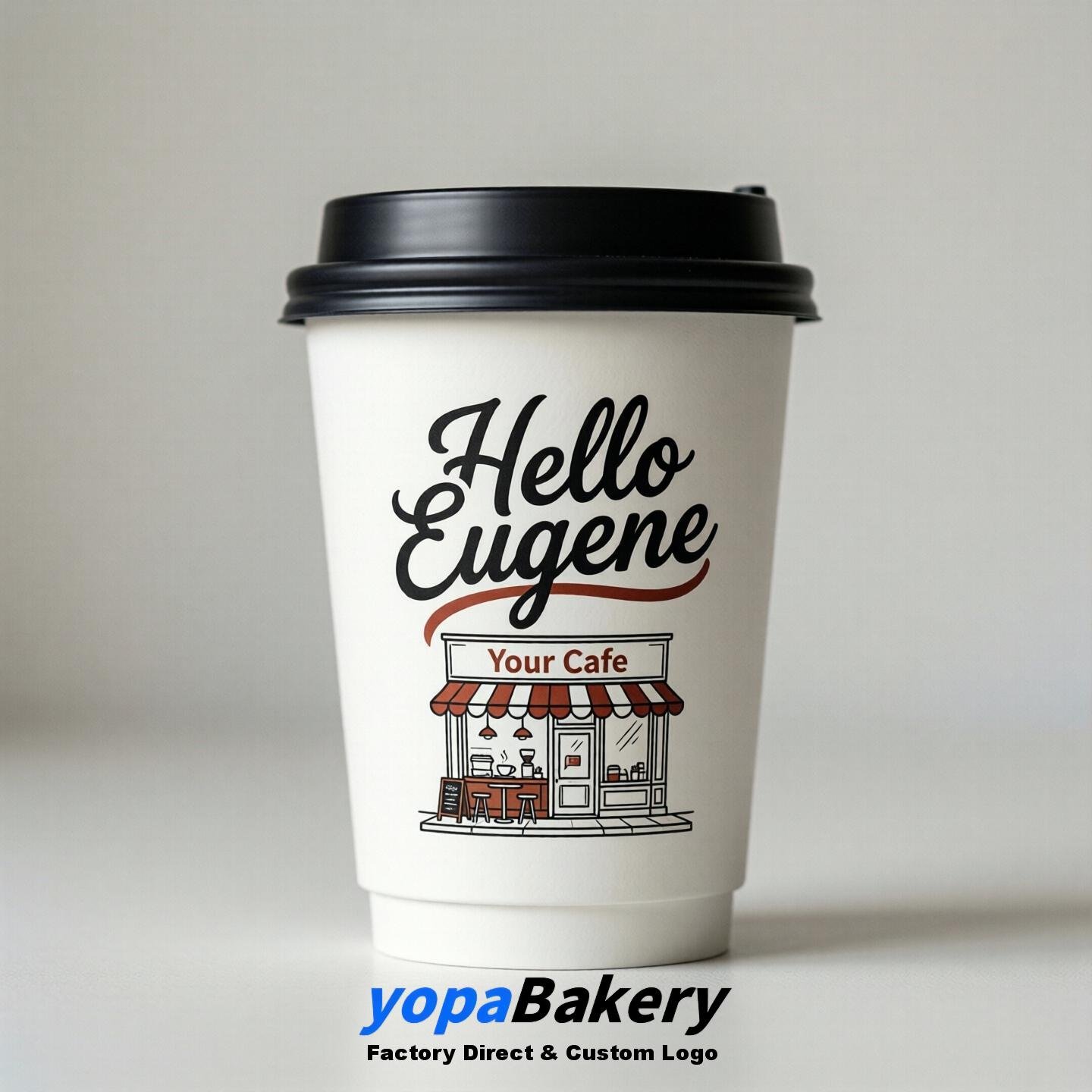 Welcome to Eugene Printed Paper Coffee Cups | Eugene Cafe Packaging Designer