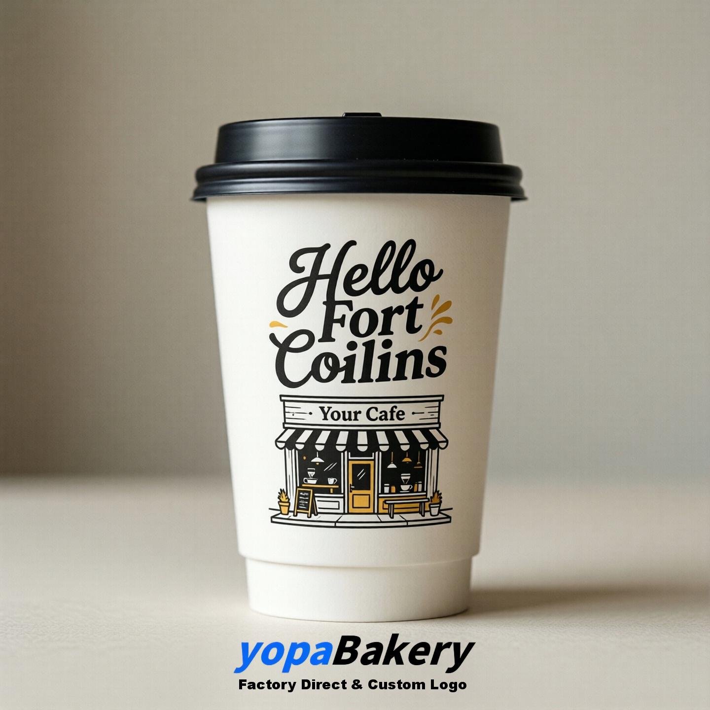 Welcome to Fort Collins Printed Paper Coffee Cups | Fort Collins Cafe Packaging Designer