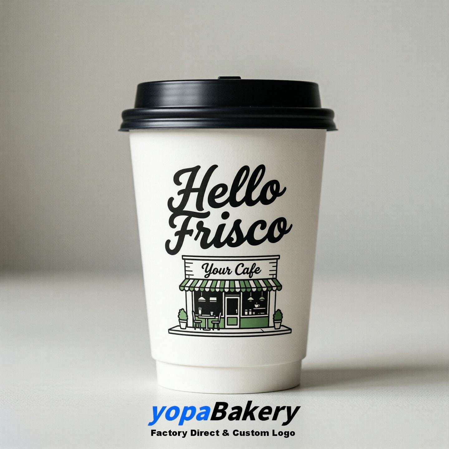 Welcome to Frisco Printed Paper Coffee Cups | Frisco Cafe Packaging Designer