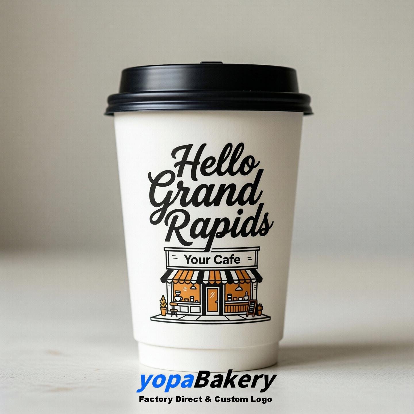 Welcome to Grand Rapids Printed Paper Coffee Cups | Grand Rapids Cafe Packaging Designer