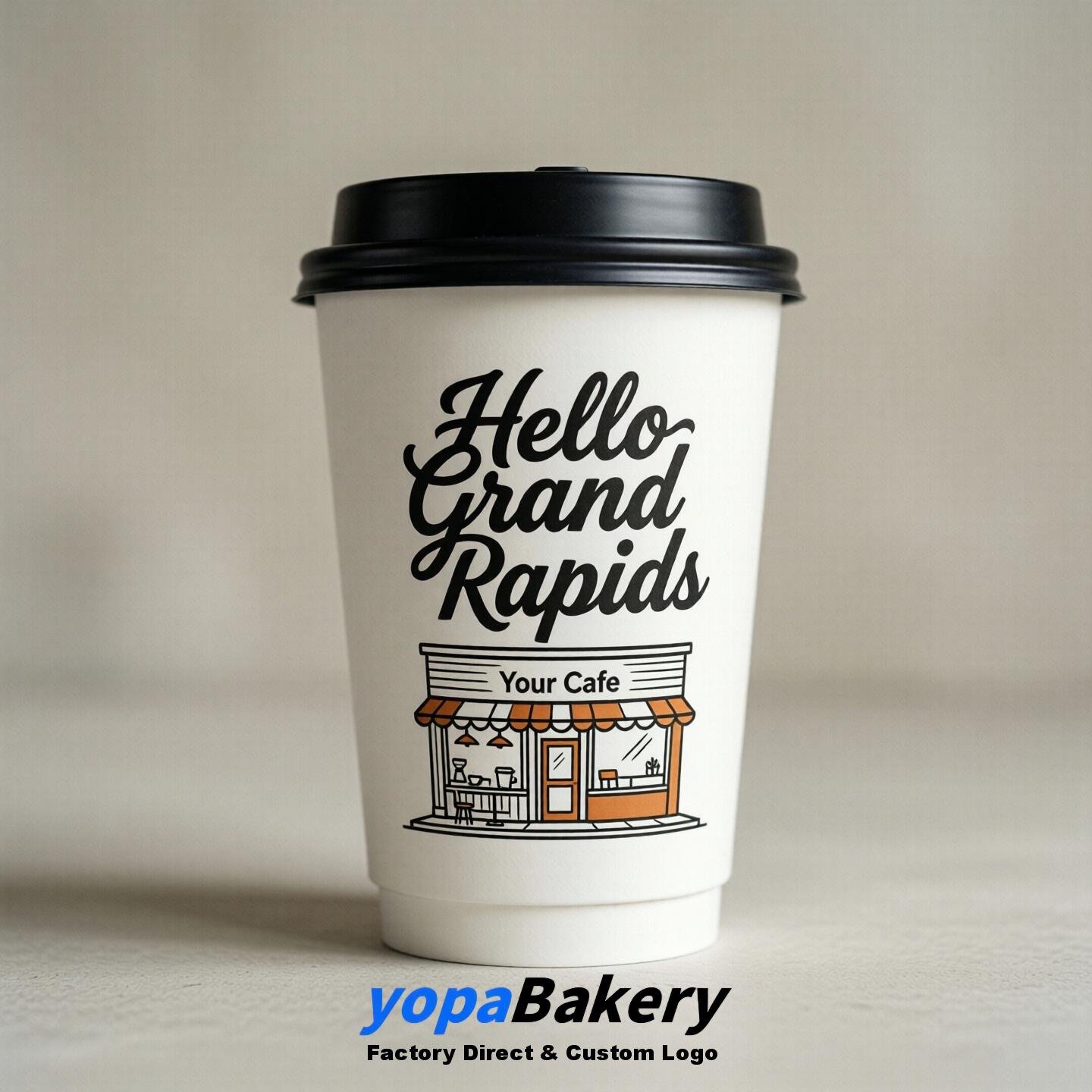 Welcome to Grand Rapids Printed Paper Coffee Cups | Grand Rapids Cafe Packaging Designer
