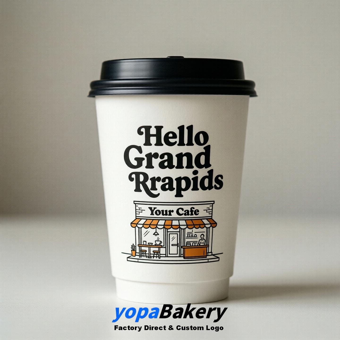 Welcome to Grand Rapids Printed Paper Coffee Cups | Grand Rapids Cafe Packaging Designer