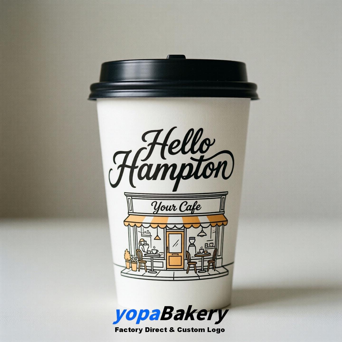 Welcome to Hampton Printed Paper Coffee Cups | Hampton Cafe Packaging Designer