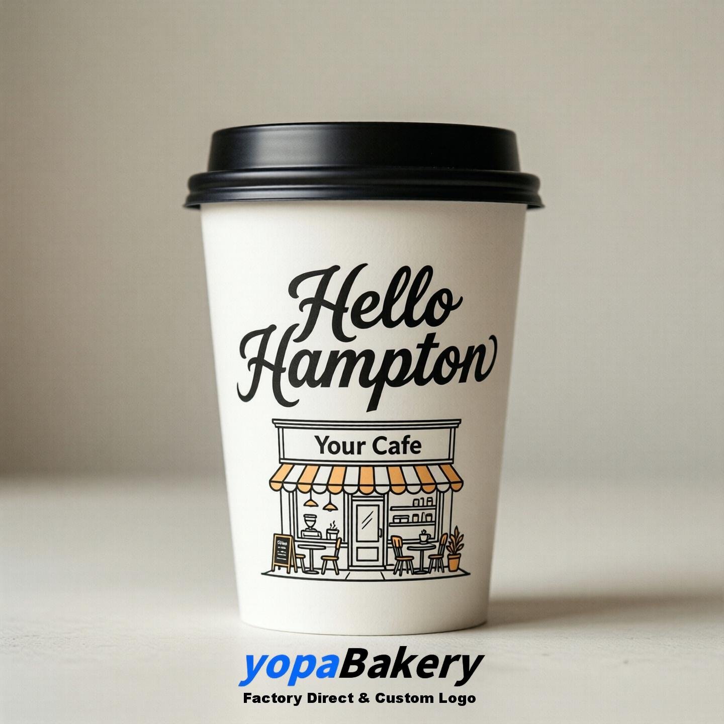 Welcome to Hampton Printed Paper Coffee Cups | Hampton Cafe Packaging Designer