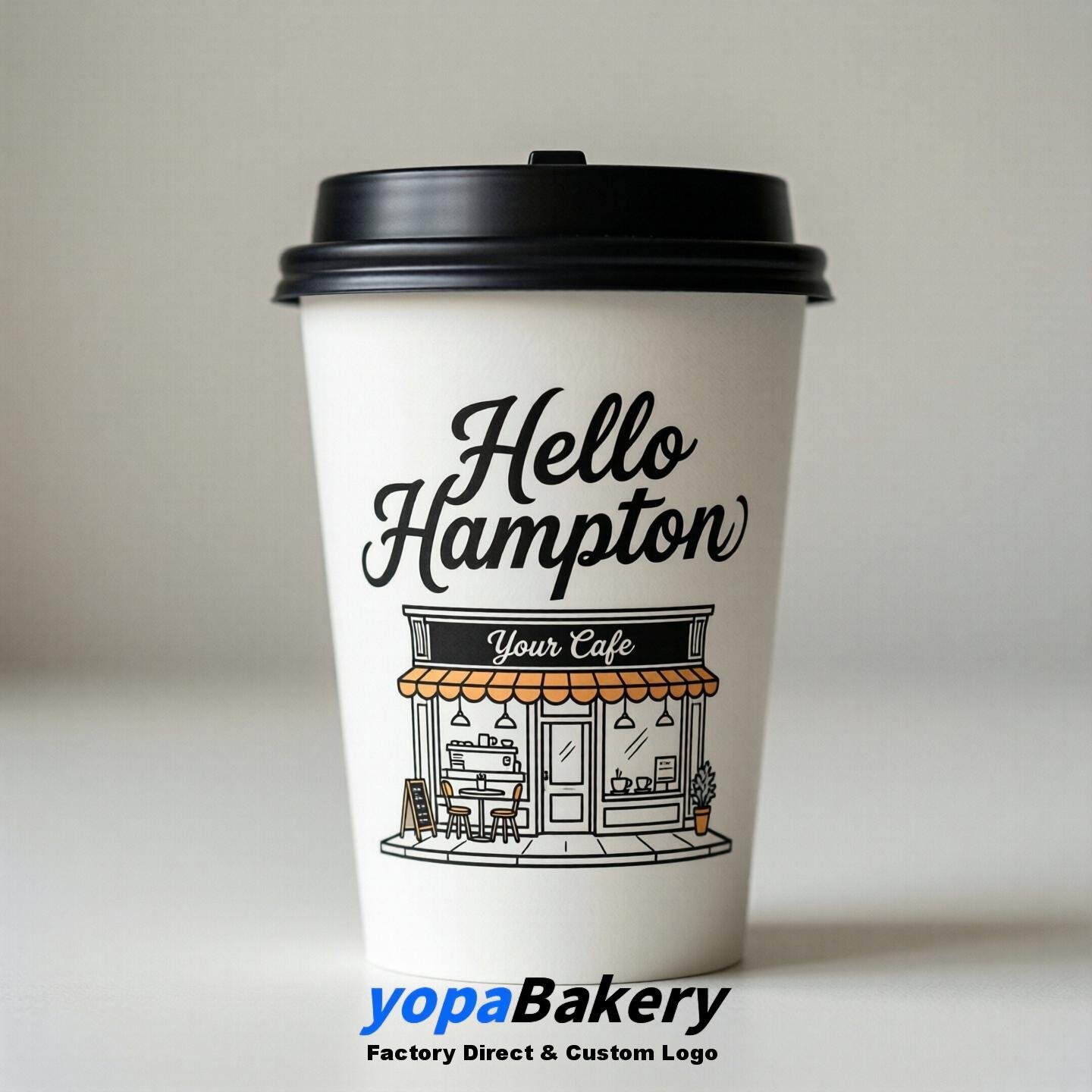 Welcome to Hampton Printed Paper Coffee Cups | Hampton Cafe Packaging Designer