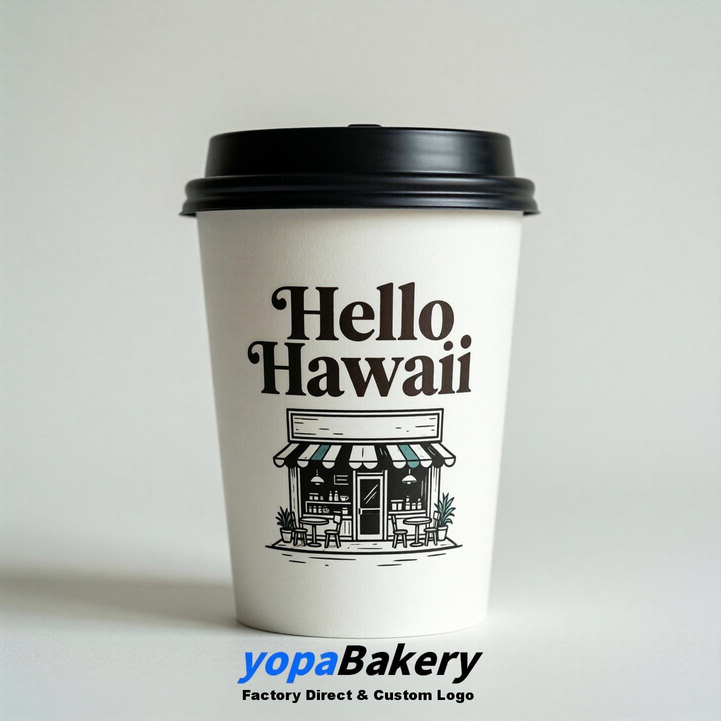 Welcome to Hawaii Printed Paper Coffee Cups | Hawaii Coffee Cups Design & Factory