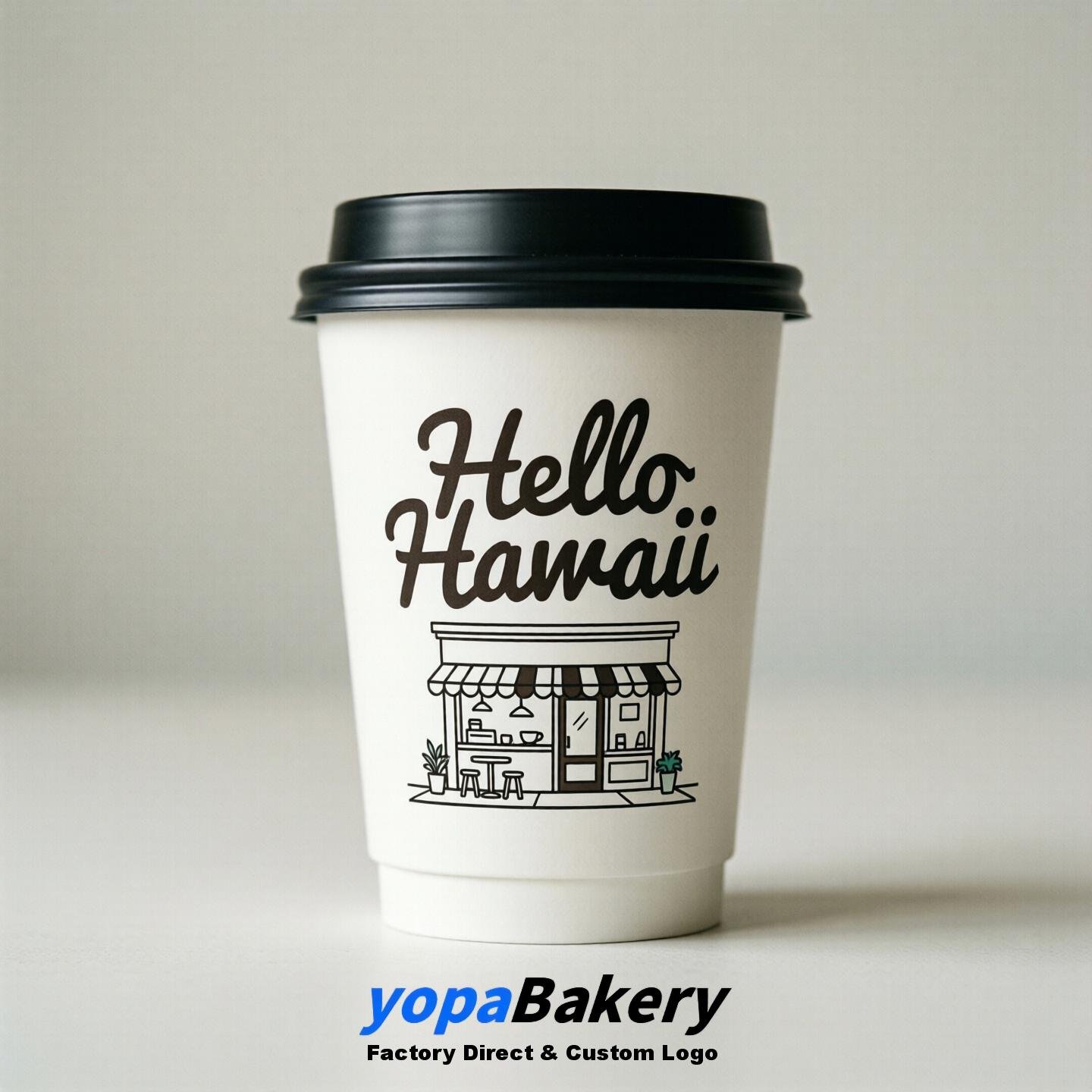 Welcome to Hawaii Printed Paper Coffee Cups | Hawaii Coffee Cups Design & Factory