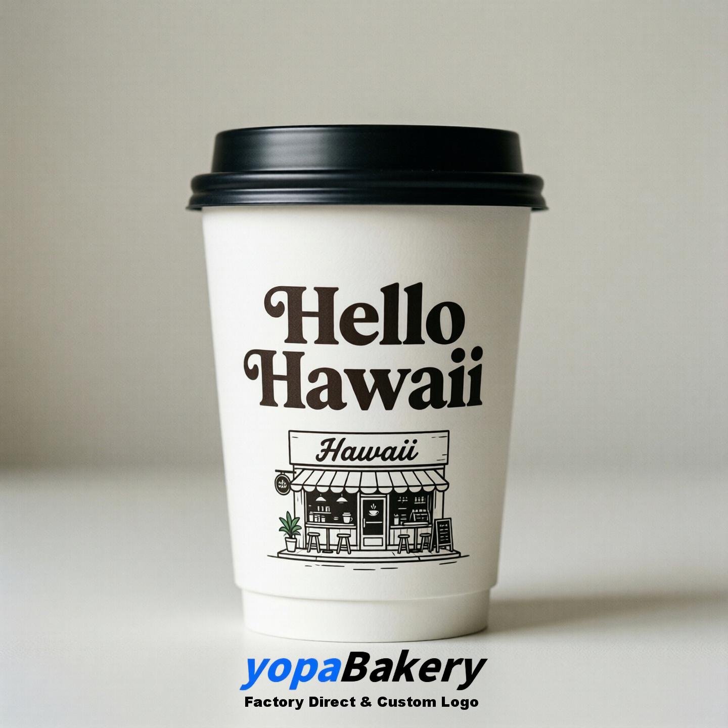 Welcome to Hawaii Printed Paper Coffee Cups | Hawaii Coffee Cups Design & Factory