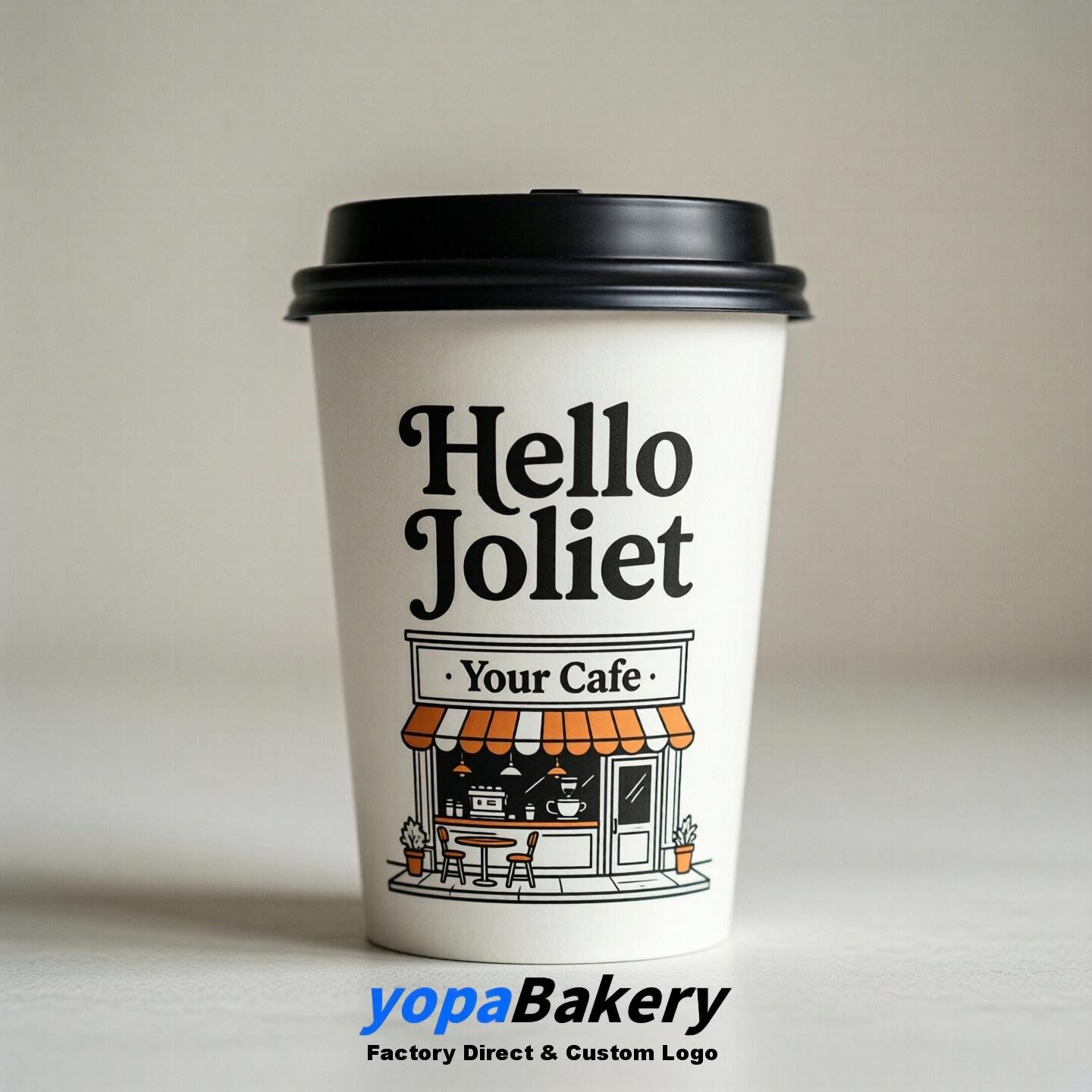 Welcome to Joliet Printed Paper Coffee Cups | Joliet Cafe Packaging Designer
