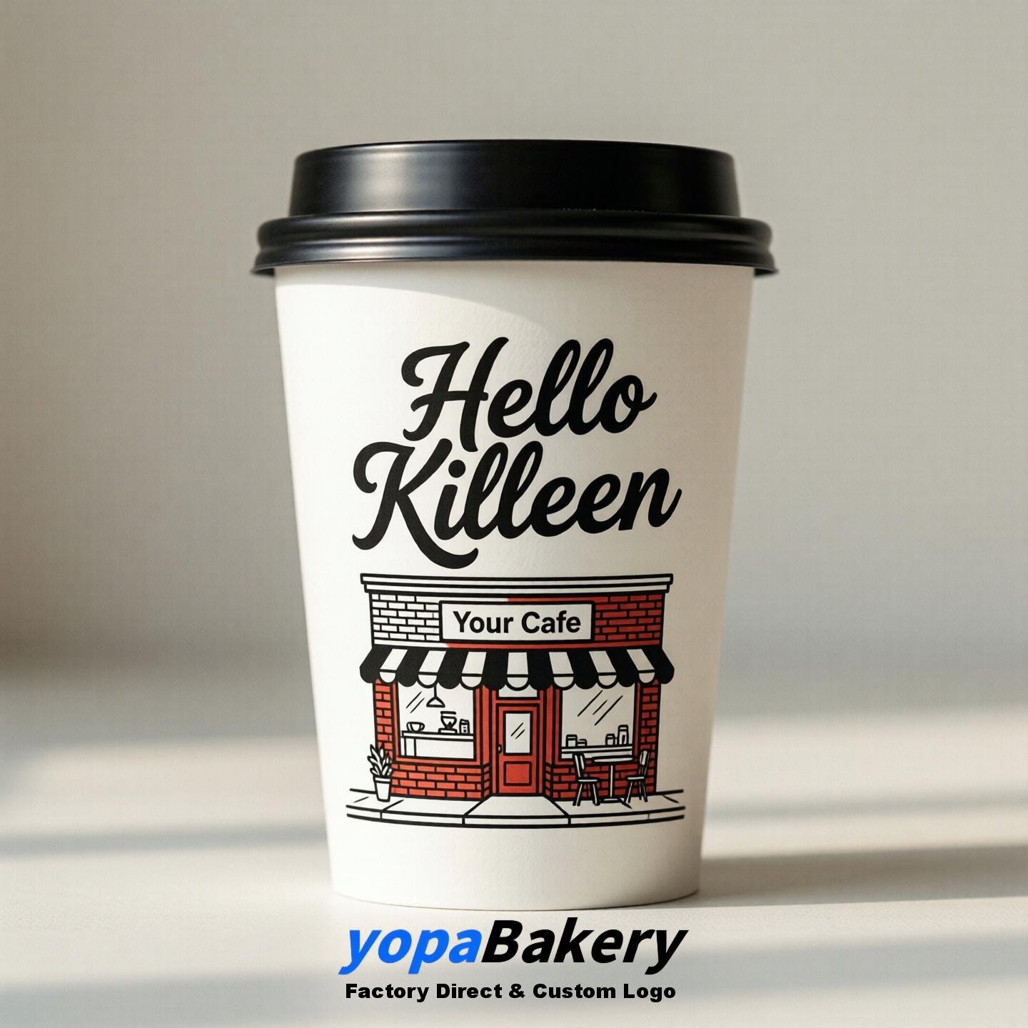 Welcome to Killeen Printed Paper Coffee Cups | Killeen Cafe Packaging Designer