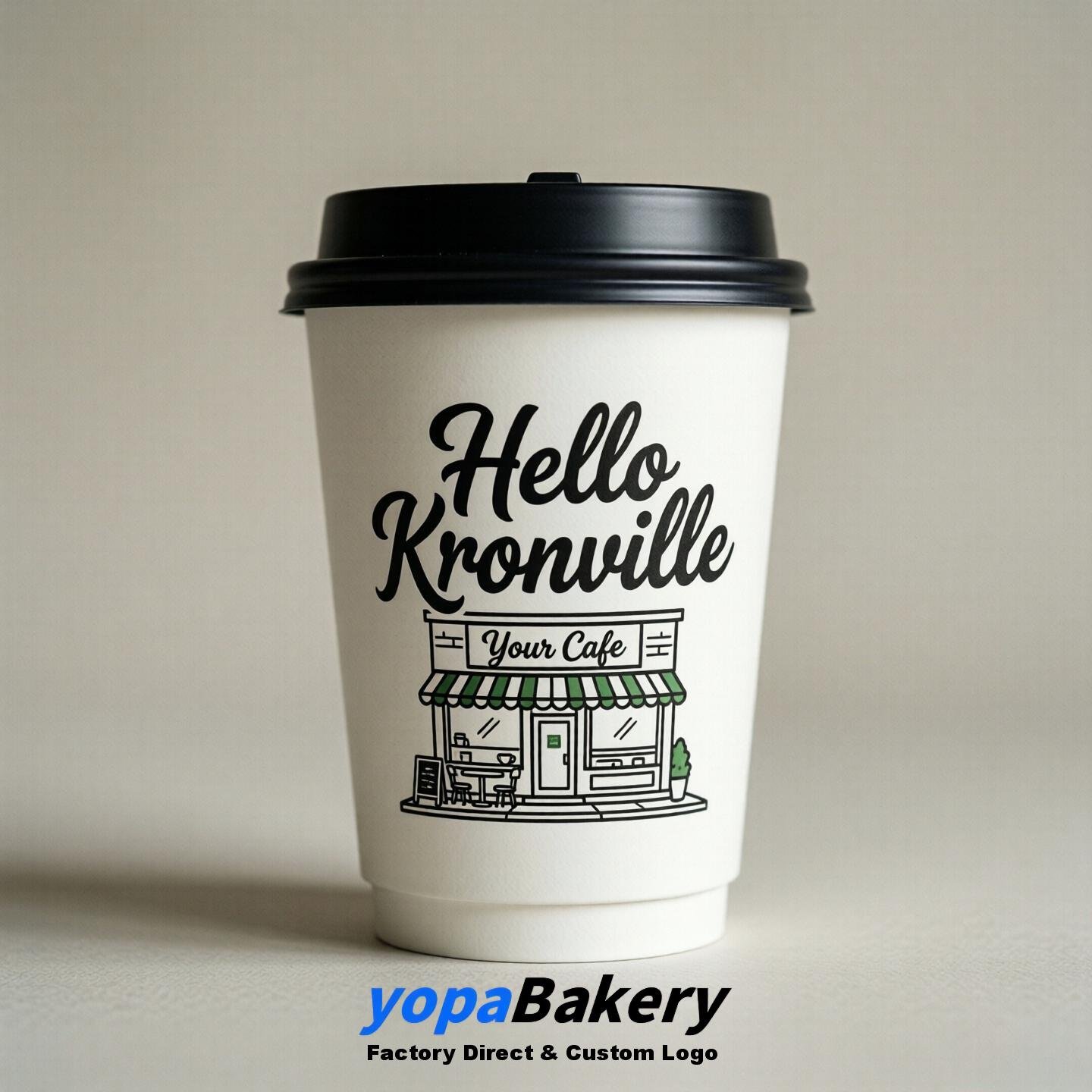 Welcome to Knoxville Printed Paper Coffee Cups | Knoxville Cafe Packaging Designer
