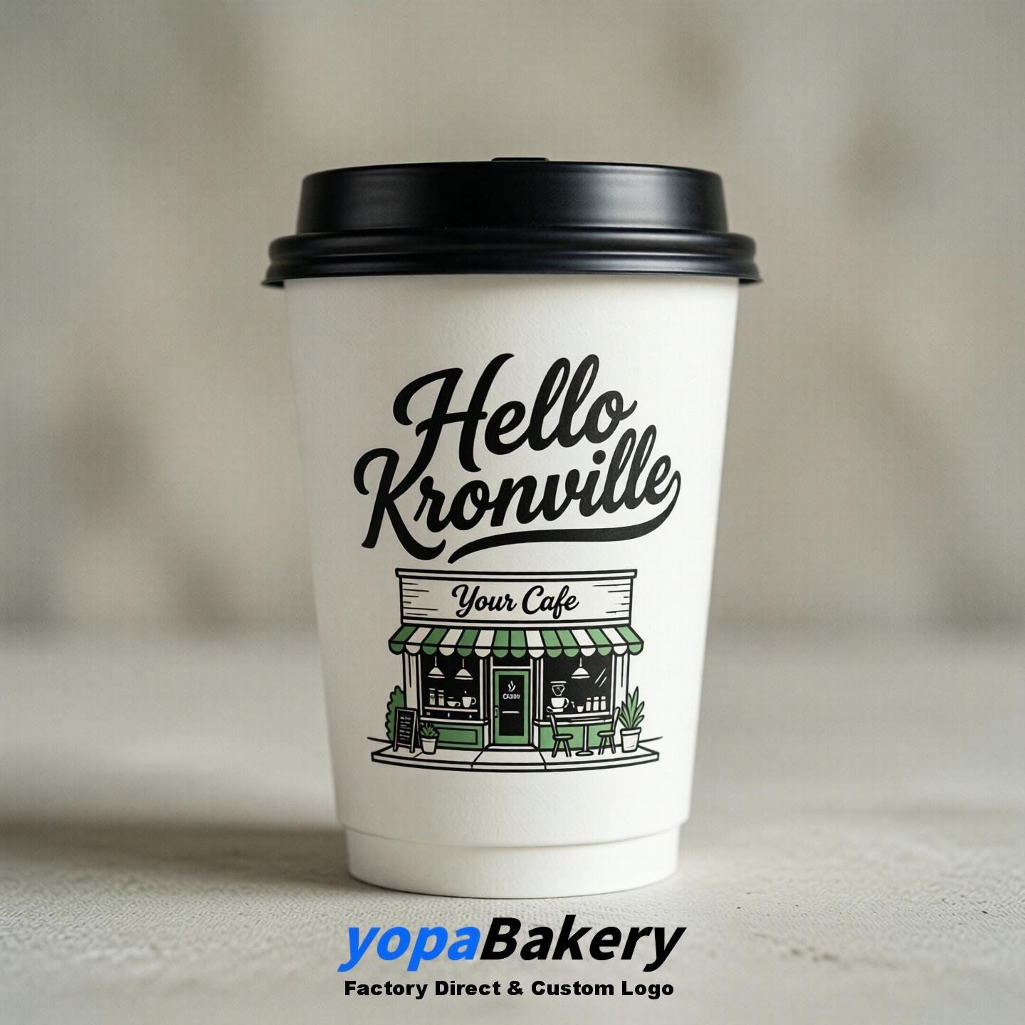 Welcome to Knoxville Printed Paper Coffee Cups | Knoxville Cafe Packaging Designer