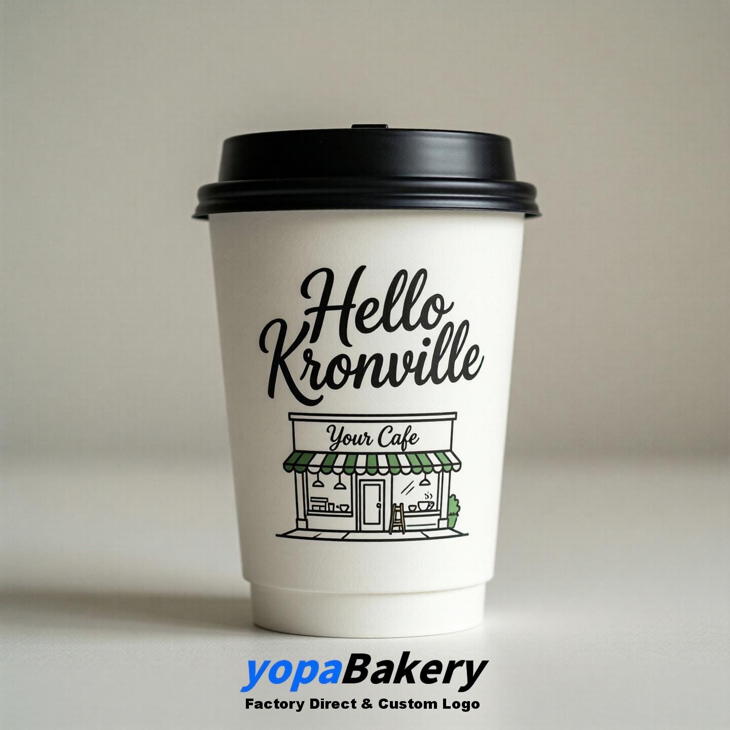 Welcome to Knoxville Printed Paper Coffee Cups | Knoxville Cafe Packaging Designer