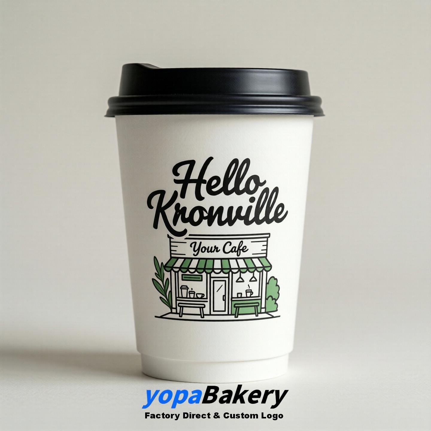 Welcome to Knoxville Printed Paper Coffee Cups | Knoxville Cafe Packaging Designer