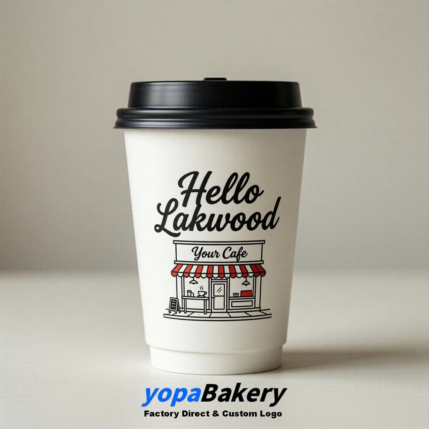 Welcome to Lakewood Printed Paper Coffee Cups | Lakewood Cafe Packaging Designer