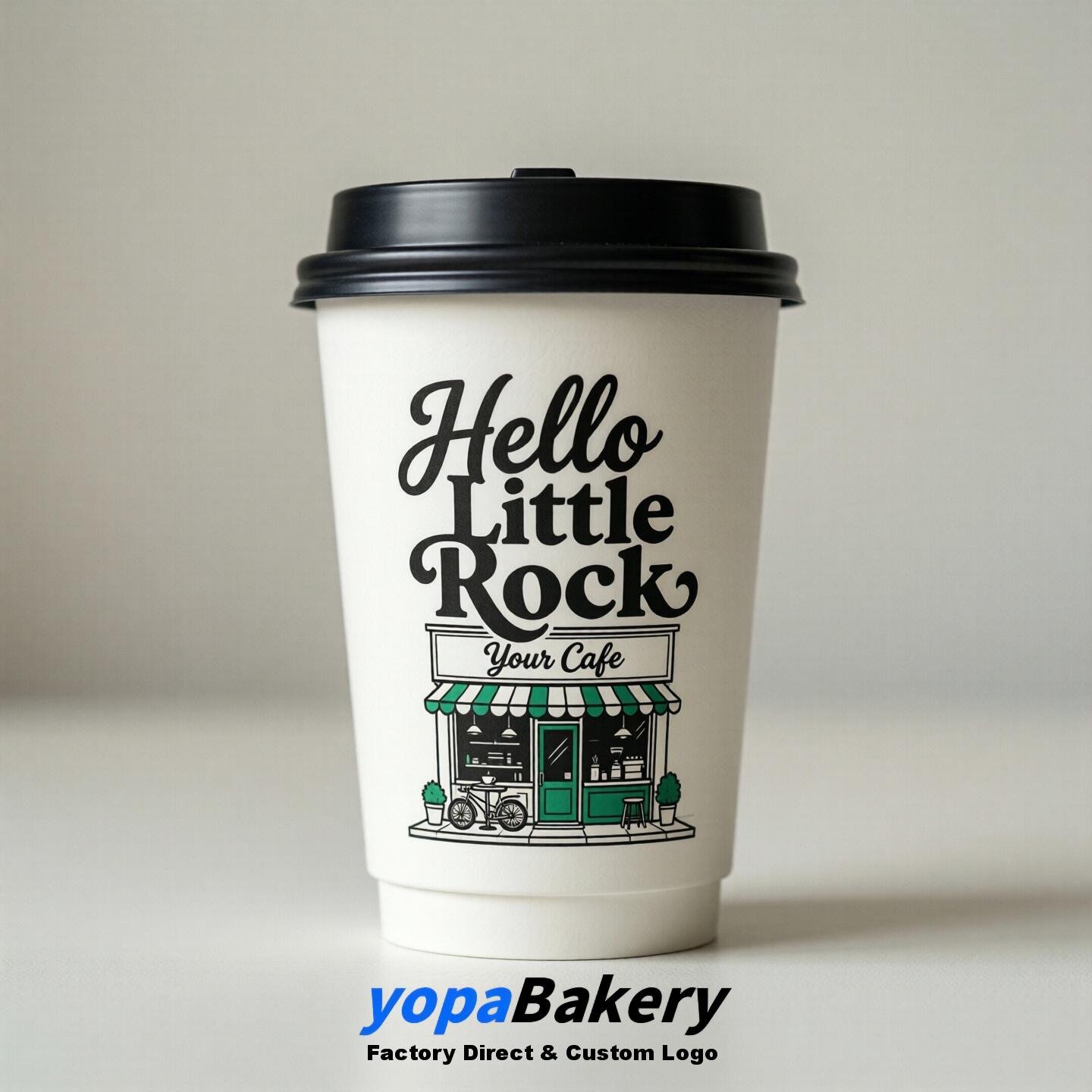 Welcome to Little Rock Printed Paper Coffee Cups | Little Rock Cafe Packaging Designer