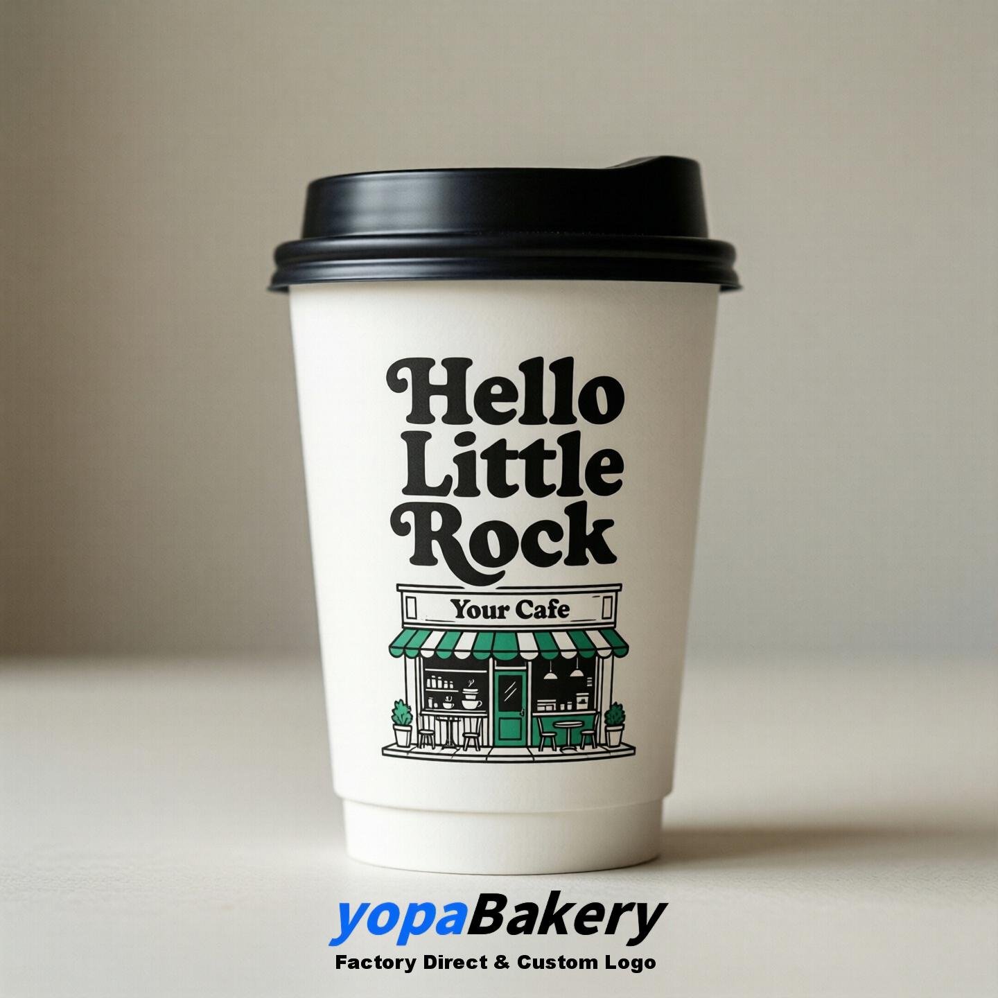 Welcome to Little Rock Printed Paper Coffee Cups | Little Rock Cafe Packaging Designer
