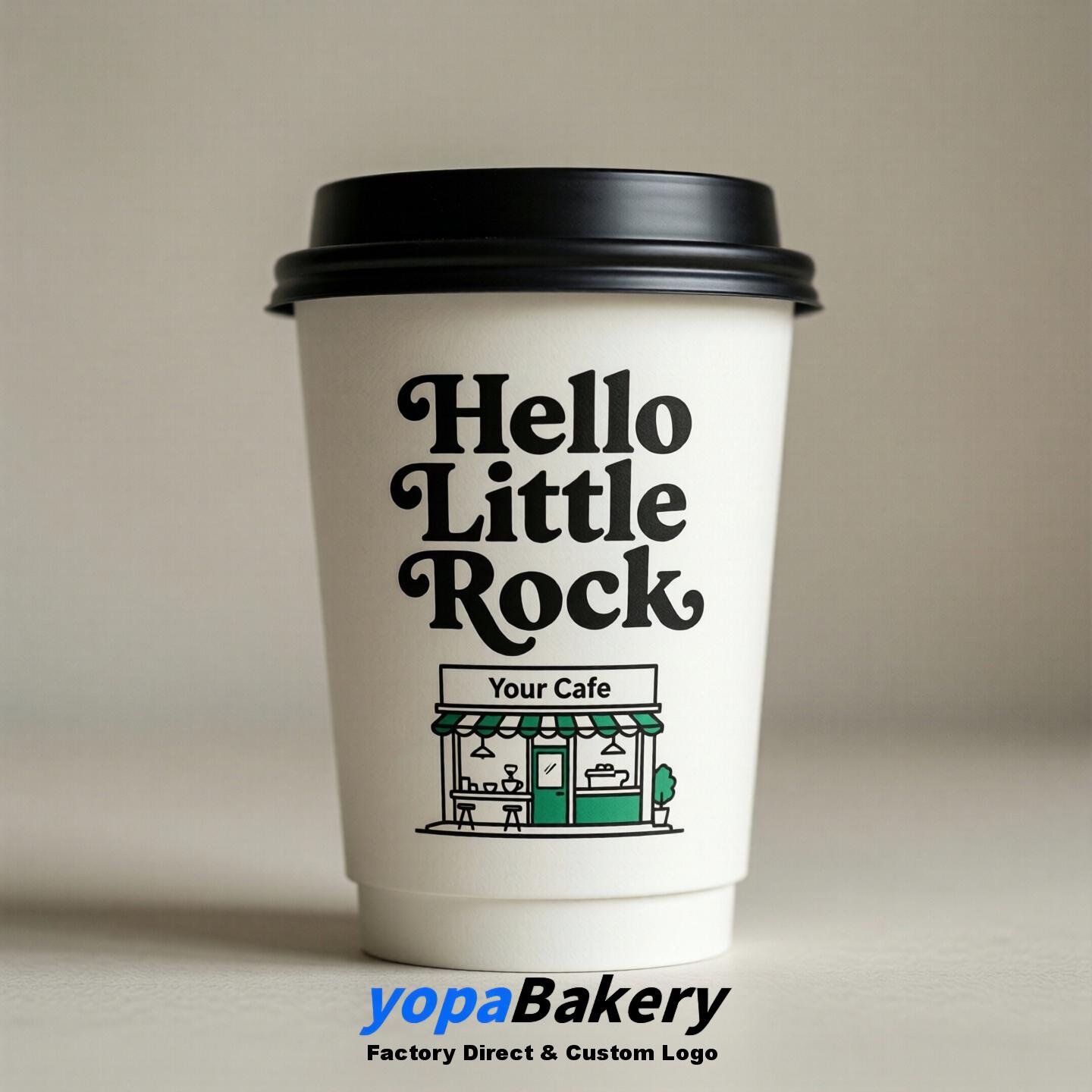 Welcome to Little Rock Printed Paper Coffee Cups | Little Rock Cafe Packaging Designer
