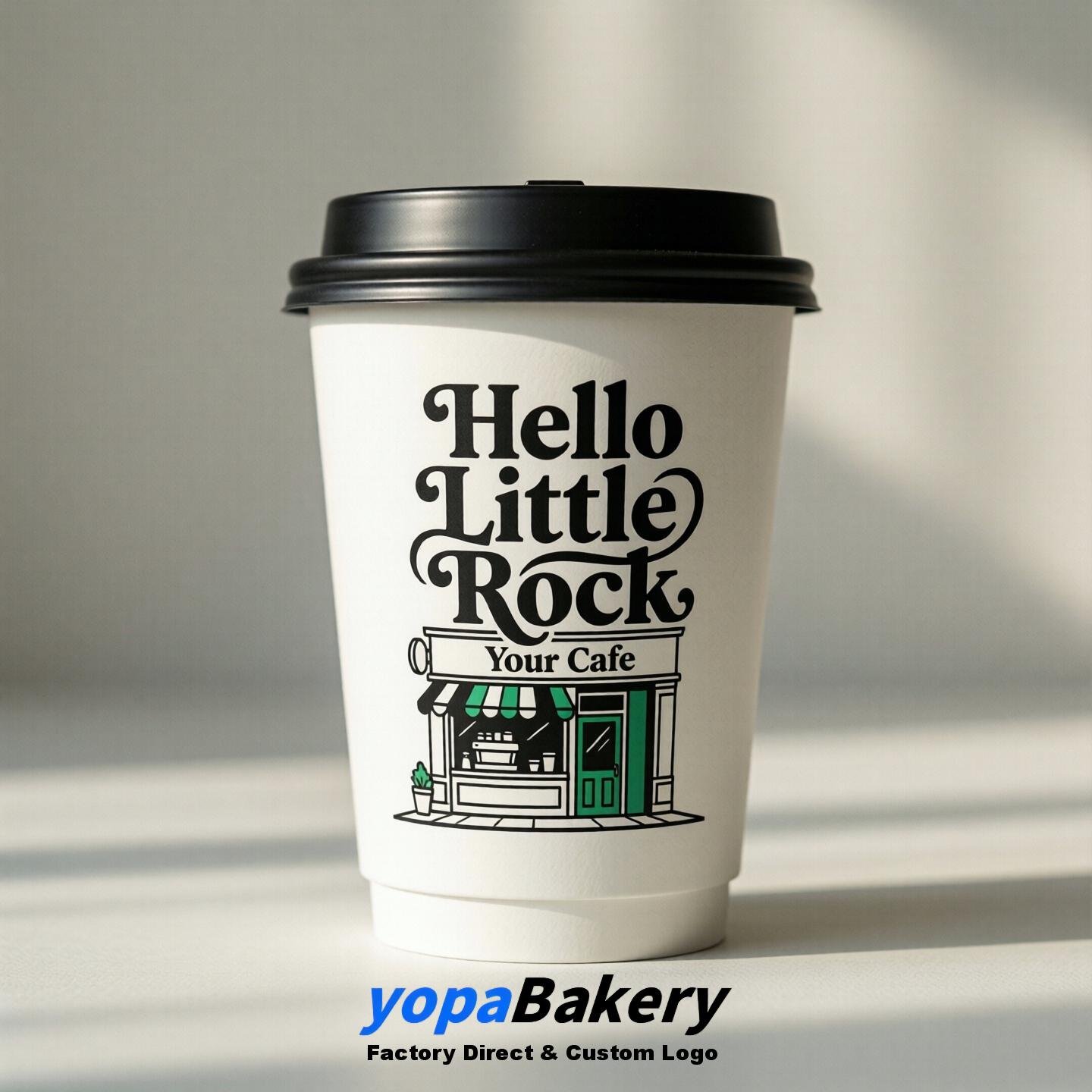 Welcome to Little Rock Printed Paper Coffee Cups | Little Rock Cafe Packaging Designer