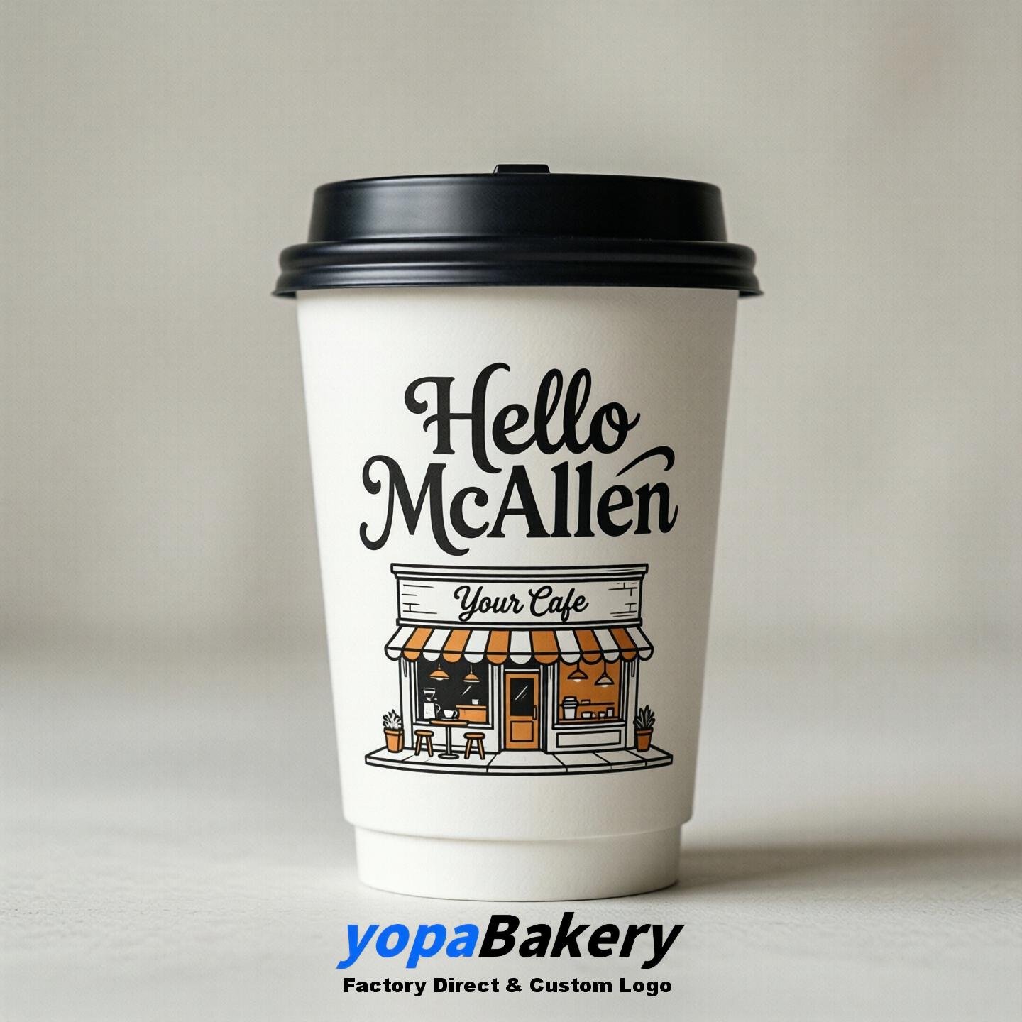 Welcome to McAllen Printed Paper Coffee Cups | McAllen Cafe Packaging Designer
