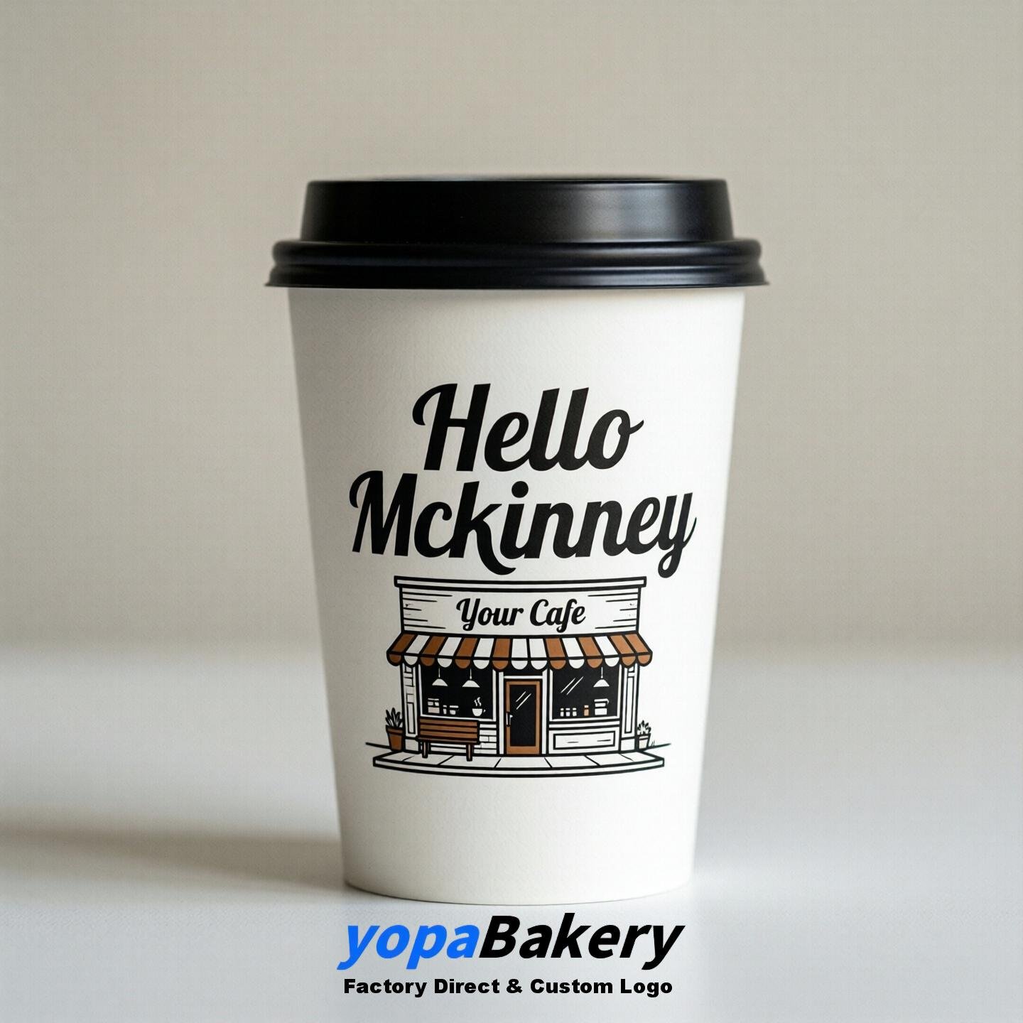 Welcome to McKinney Printed Paper Coffee Cups | McKinney Cafe Packaging Designer