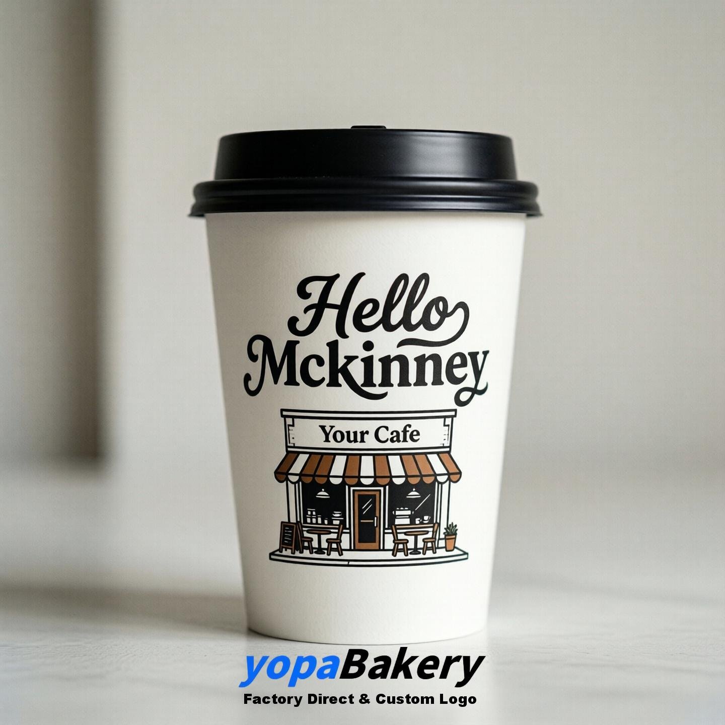 Welcome to McKinney Printed Paper Coffee Cups | McKinney Cafe Packaging Designer
