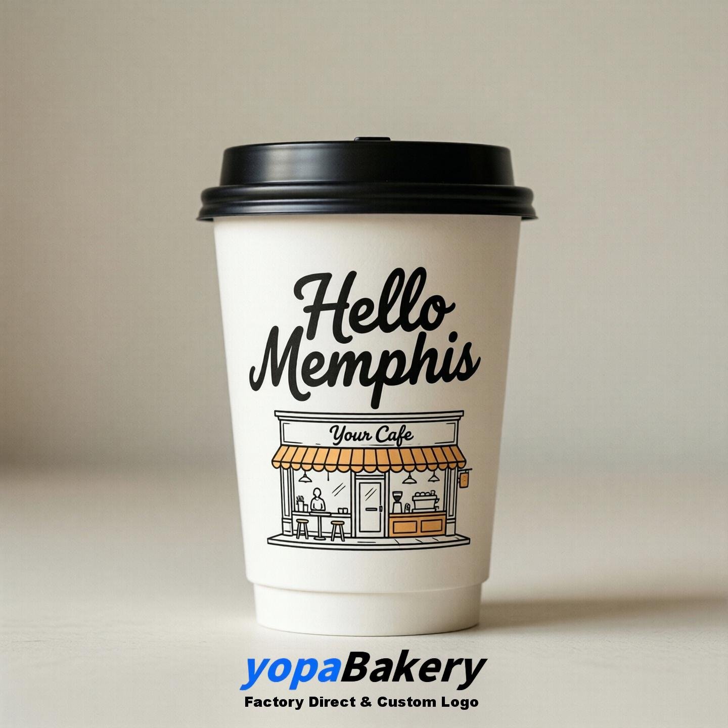 Welcome to Memphis Printed Paper Coffee Cups | Memphis Coffee Packaging Design Firm
