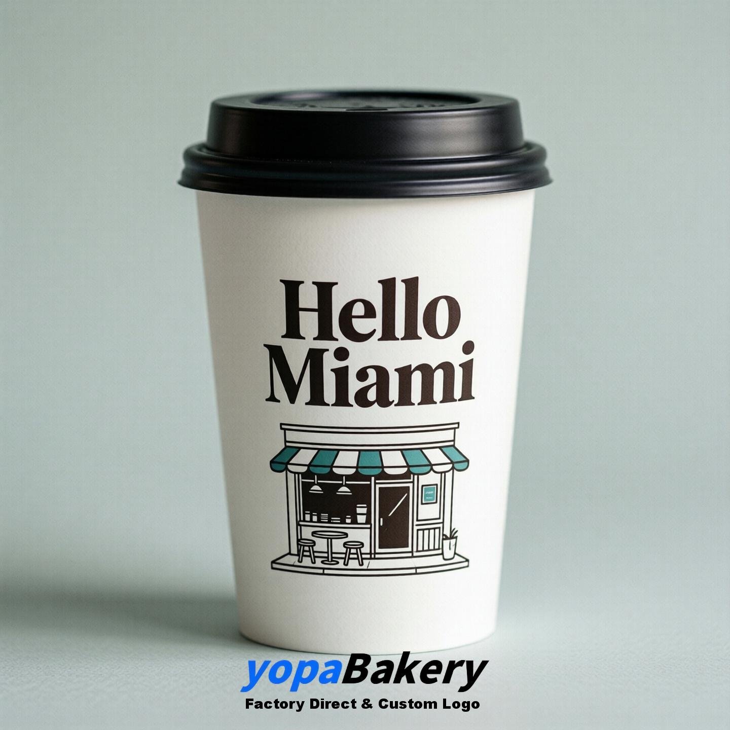 Welcome to Miami Printed Paper Coffee Cups | Miami Coffee Packaging Design Firm