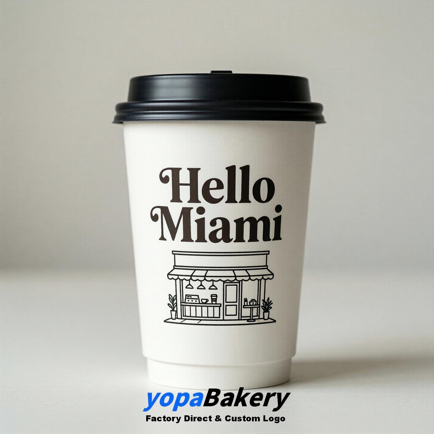 Welcome to Miami Printed Paper Coffee Cups | Miami Coffee Packaging Design Firm