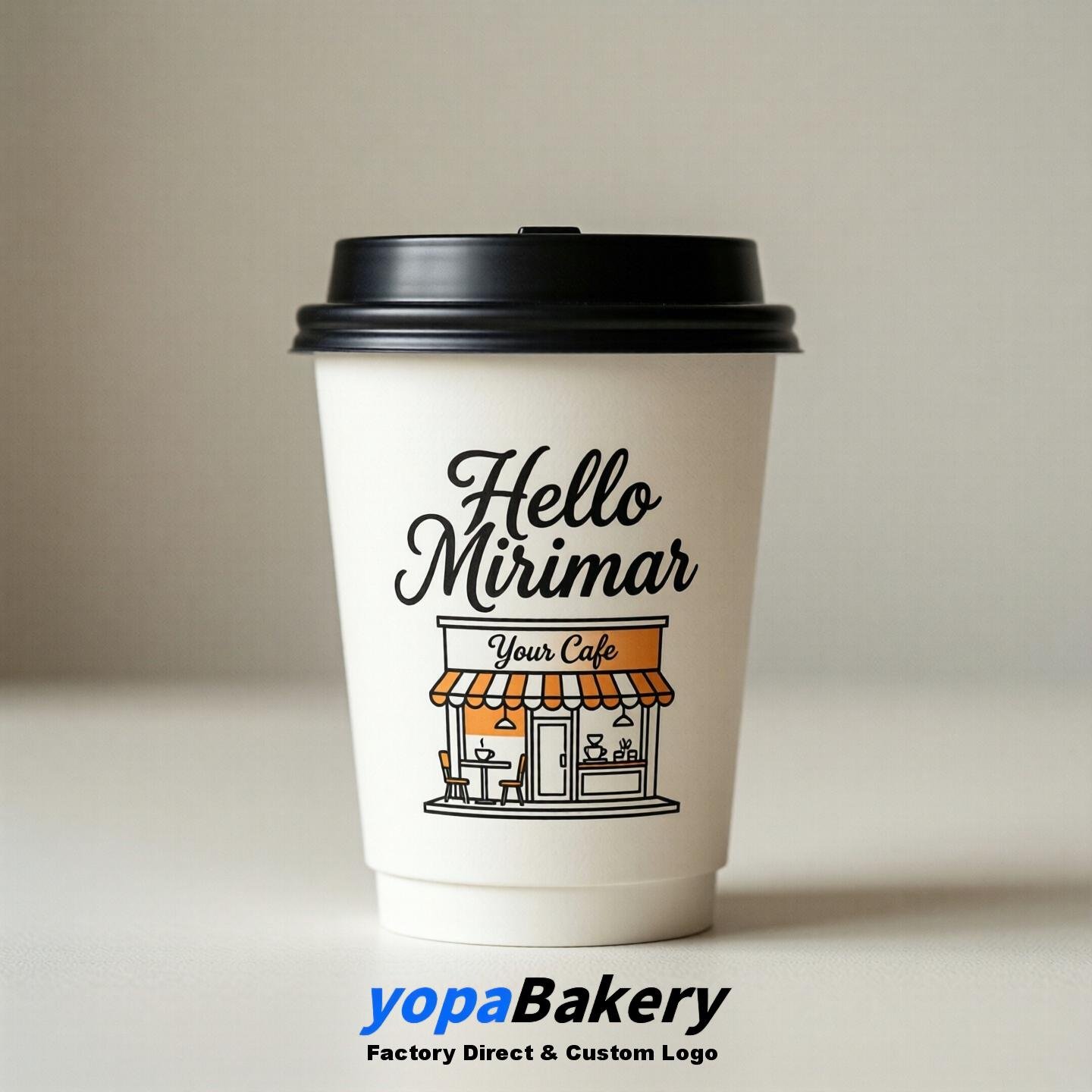 Welcome to Miramar Printed Paper Coffee Cups | Miramar Cafe Packaging Designer