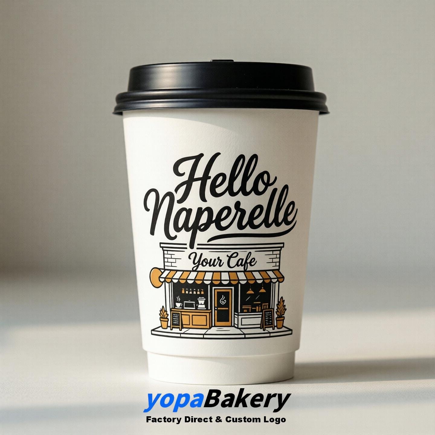 Welcome to Naperville Printed Paper Coffee Cups | Naperville Cafe Packaging Designer