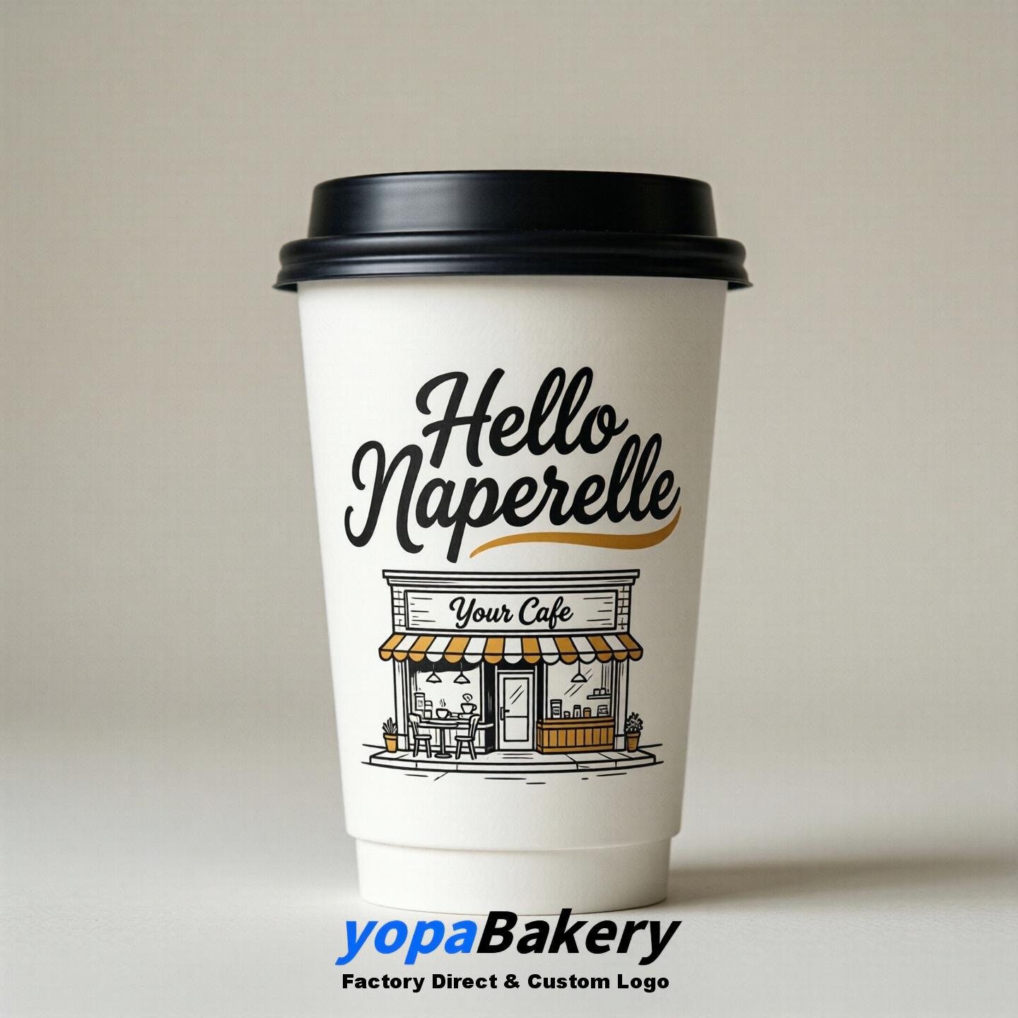 Welcome to Naperville Printed Paper Coffee Cups | Naperville Cafe Packaging Designer