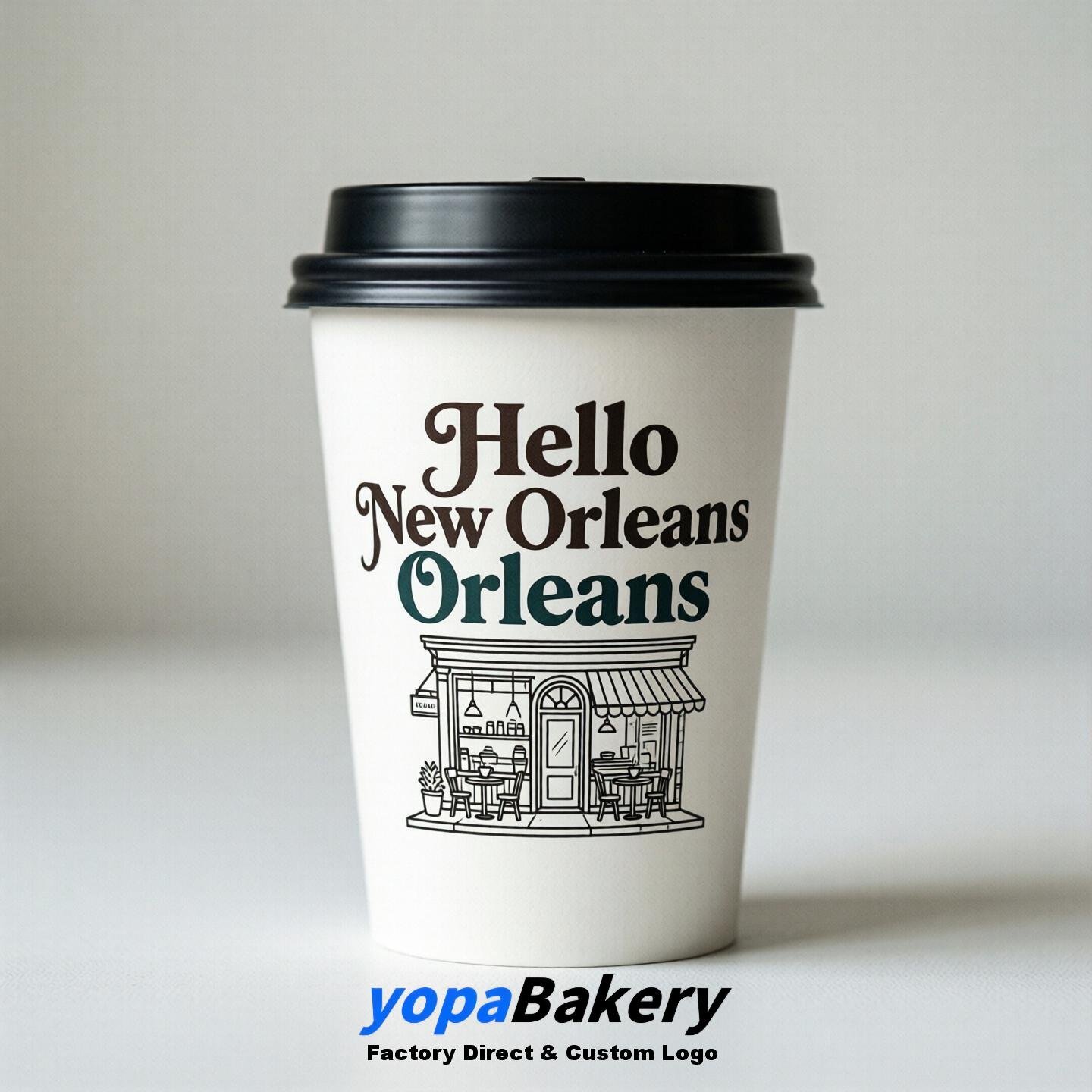 Welcome to New Orleans Printed Paper Coffee Cups | New Orleans Coffee Packaging Design Firm Welcome to New Orleans Printed Paper Coffee Cups | New Orleans Coffee Packaging Design Firm