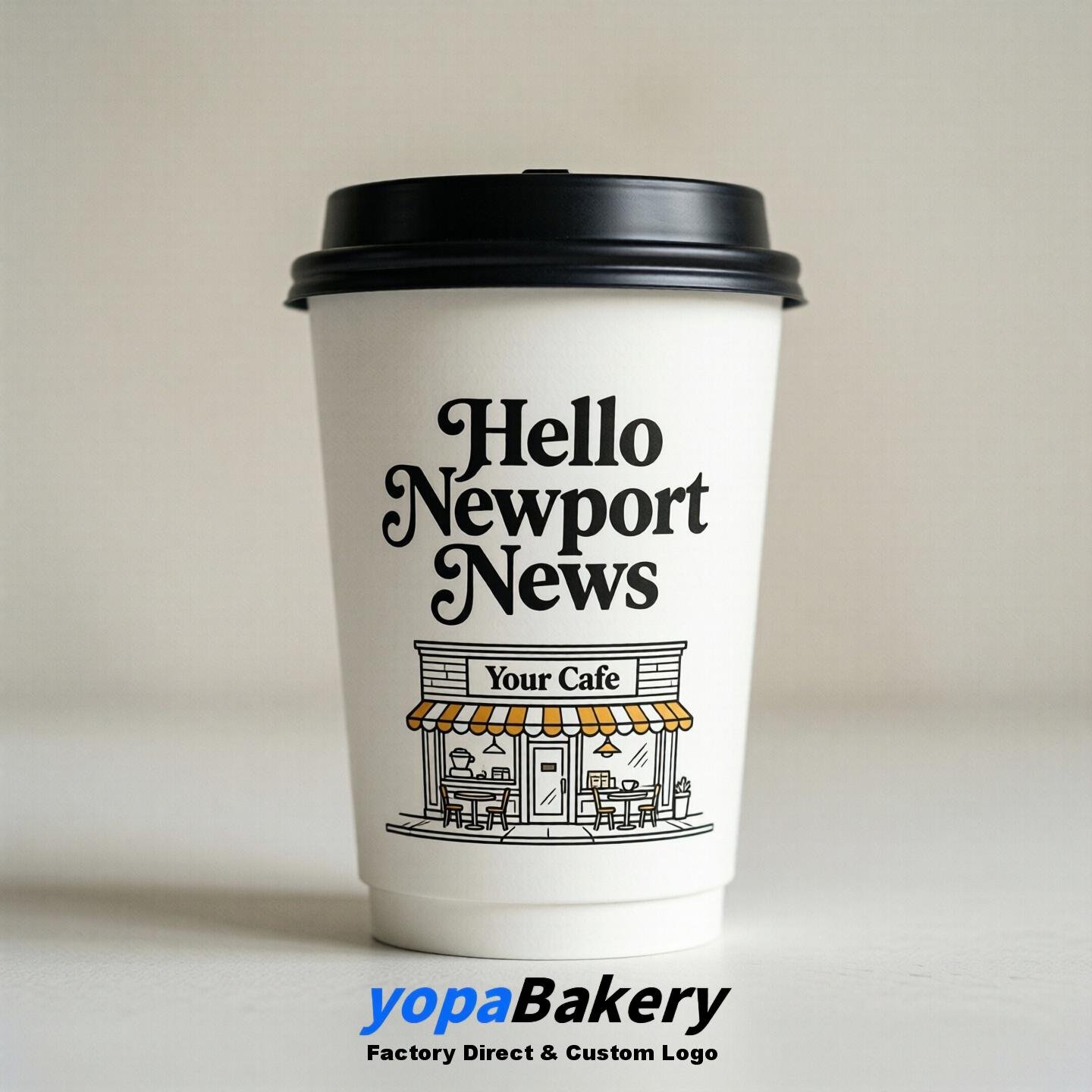 Welcome to Newport News Printed Paper Coffee Cups | Newport News Cafe Packaging Designer
