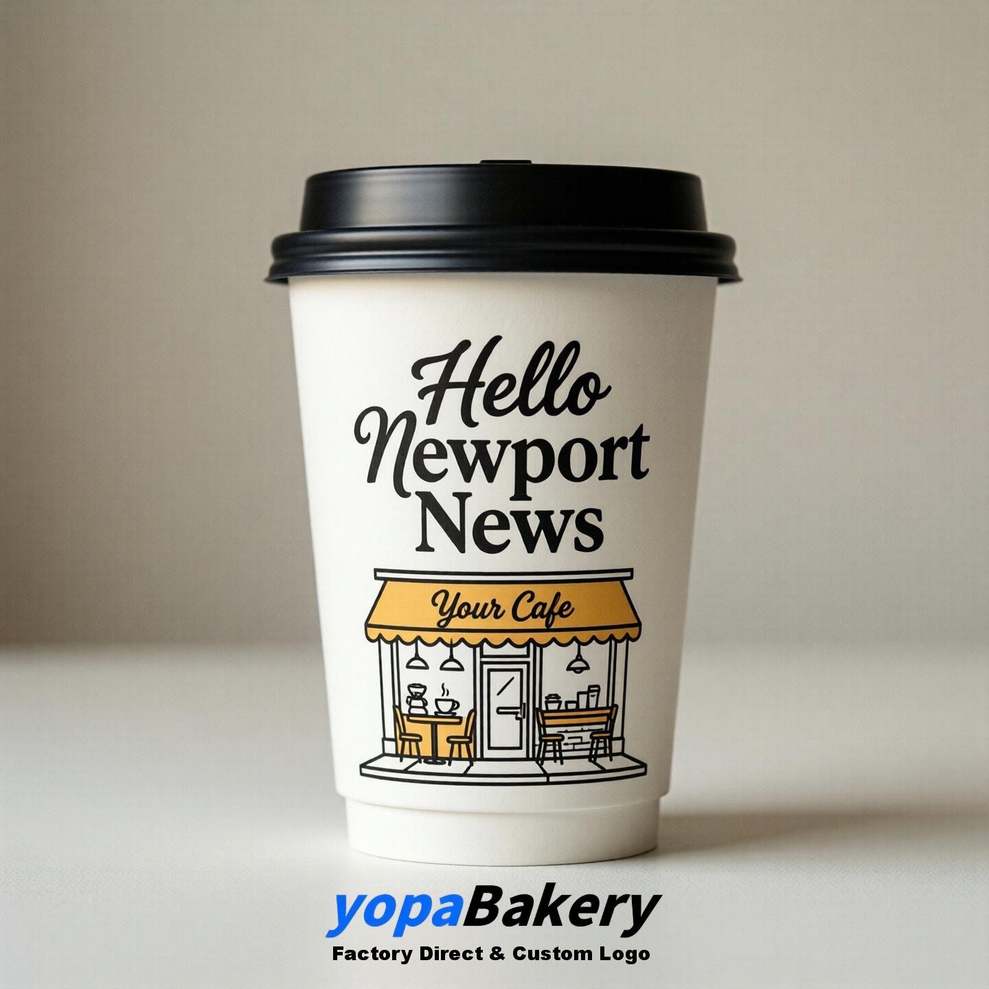 Welcome to Newport News Printed Paper Coffee Cups | Newport News Cafe Packaging Designer