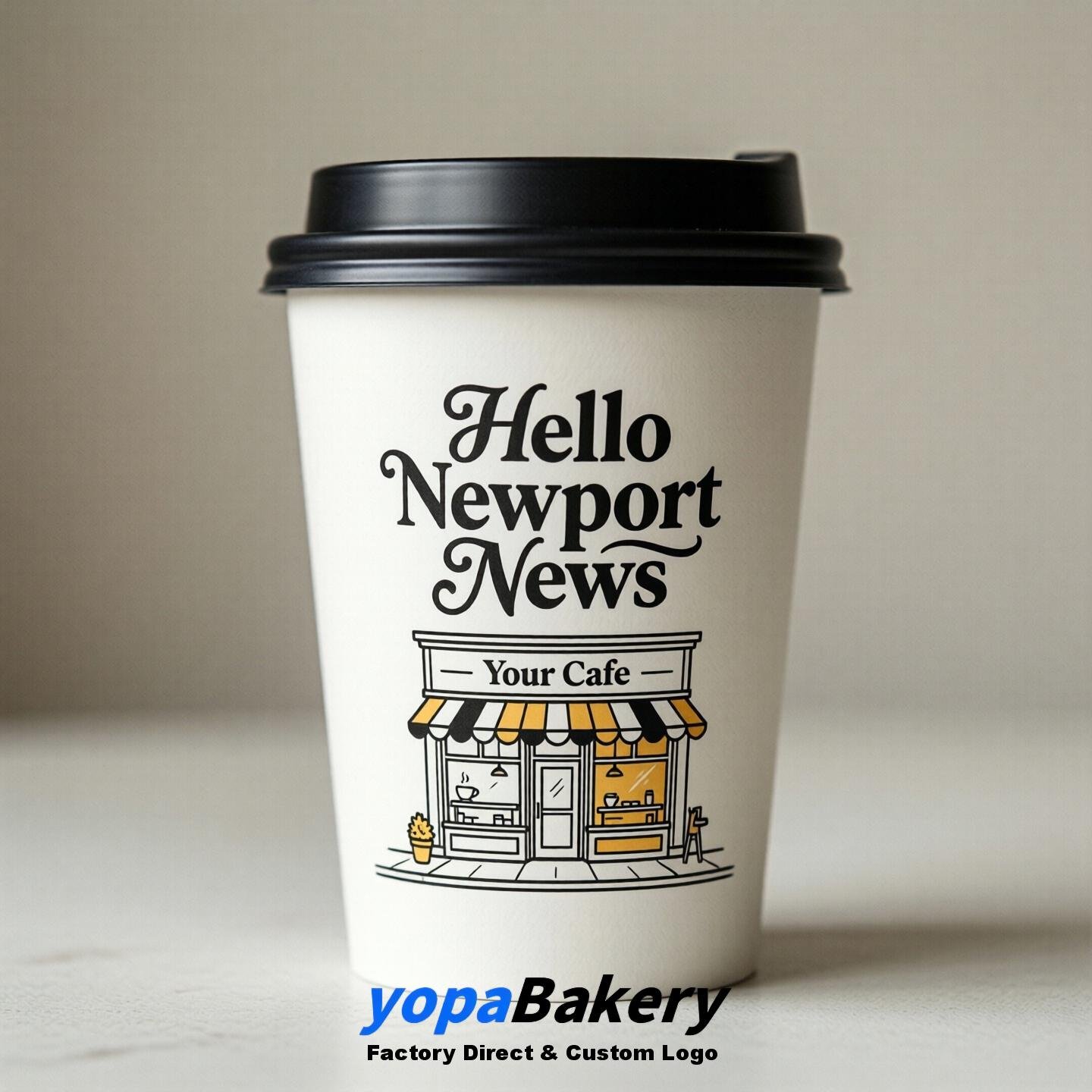 Welcome to Newport News Printed Paper Coffee Cups | Newport News Cafe Packaging Designer