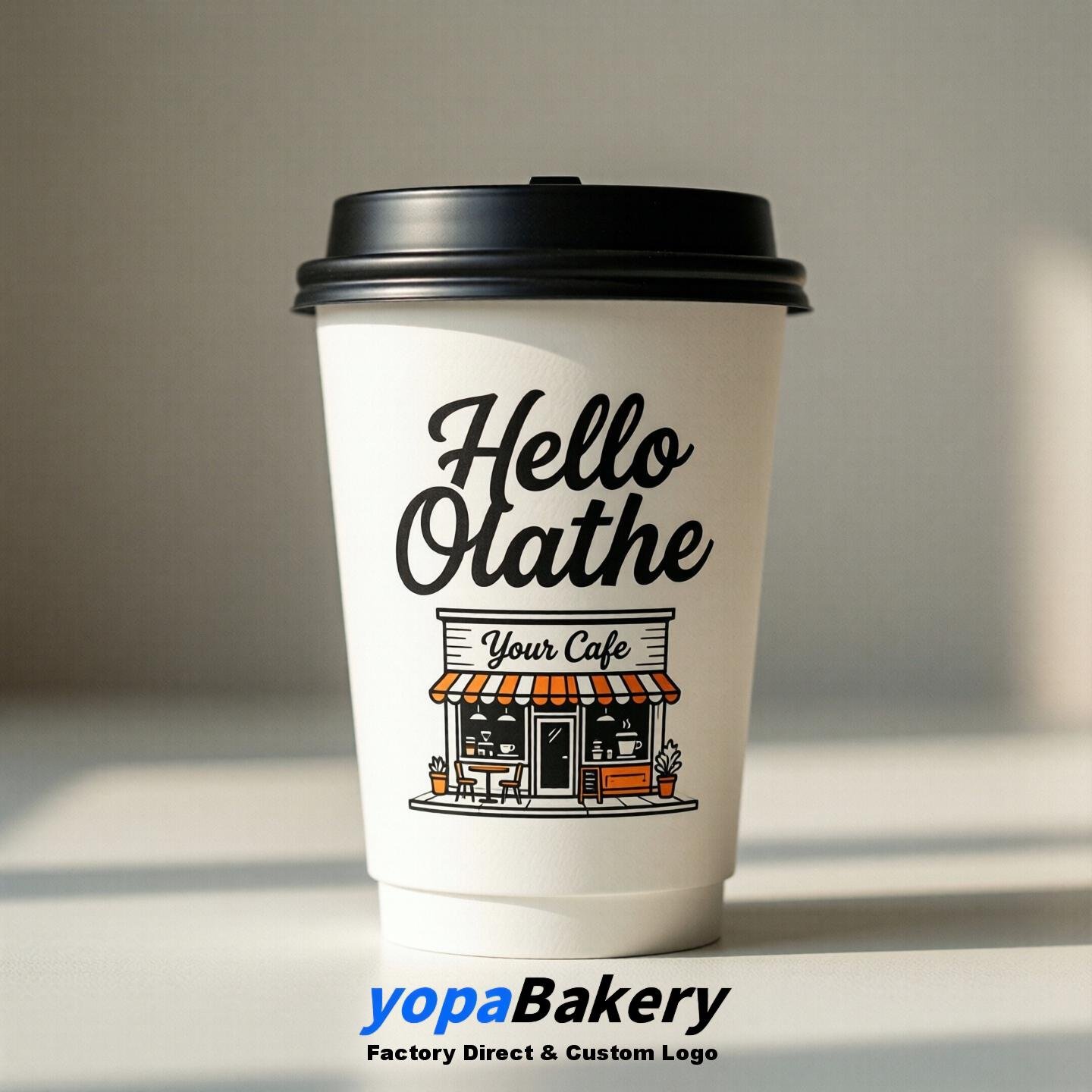 Welcome to Olathe Printed Paper Coffee Cups | Olathe Cafe Packaging Designer