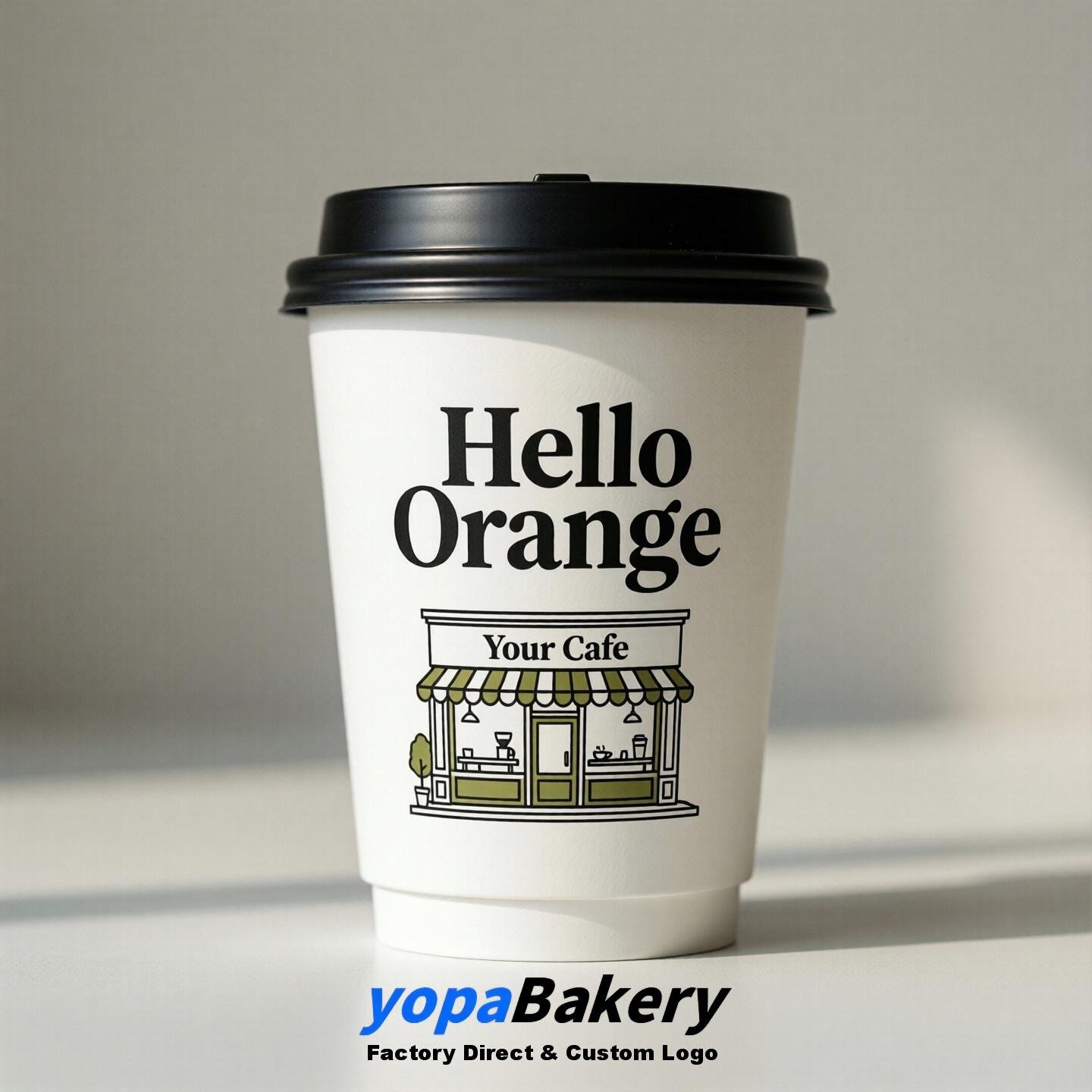 Welcome to Orange Printed Paper Coffee Cups | Orange Cafe Packaging Designer